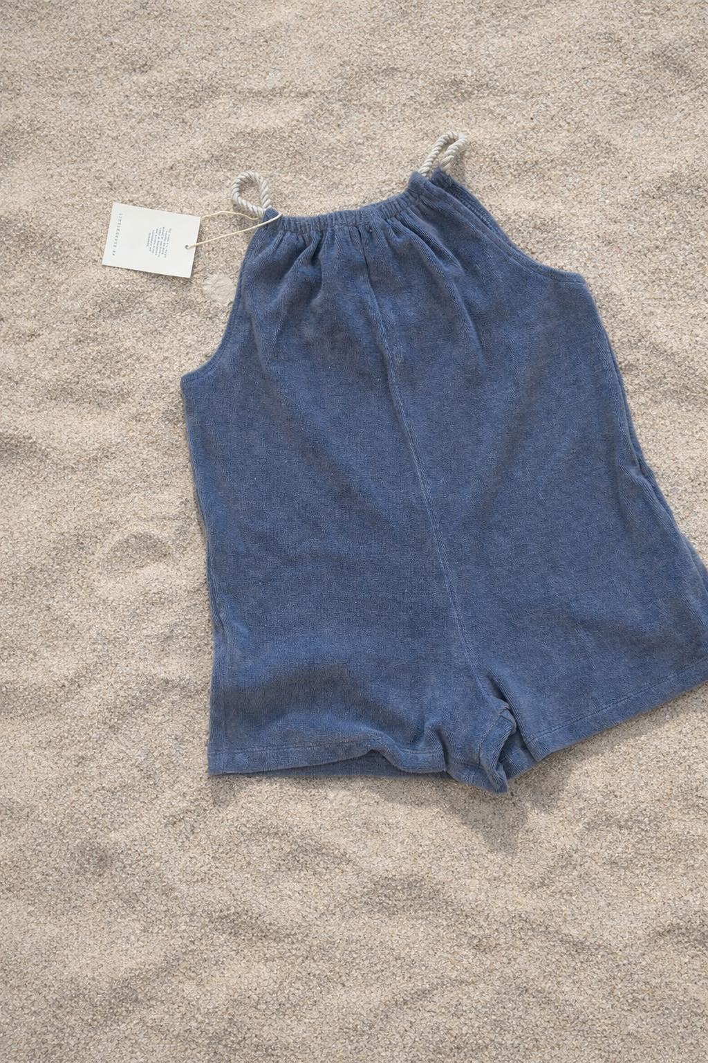 Towel rope jumpsuit - Denim blue
