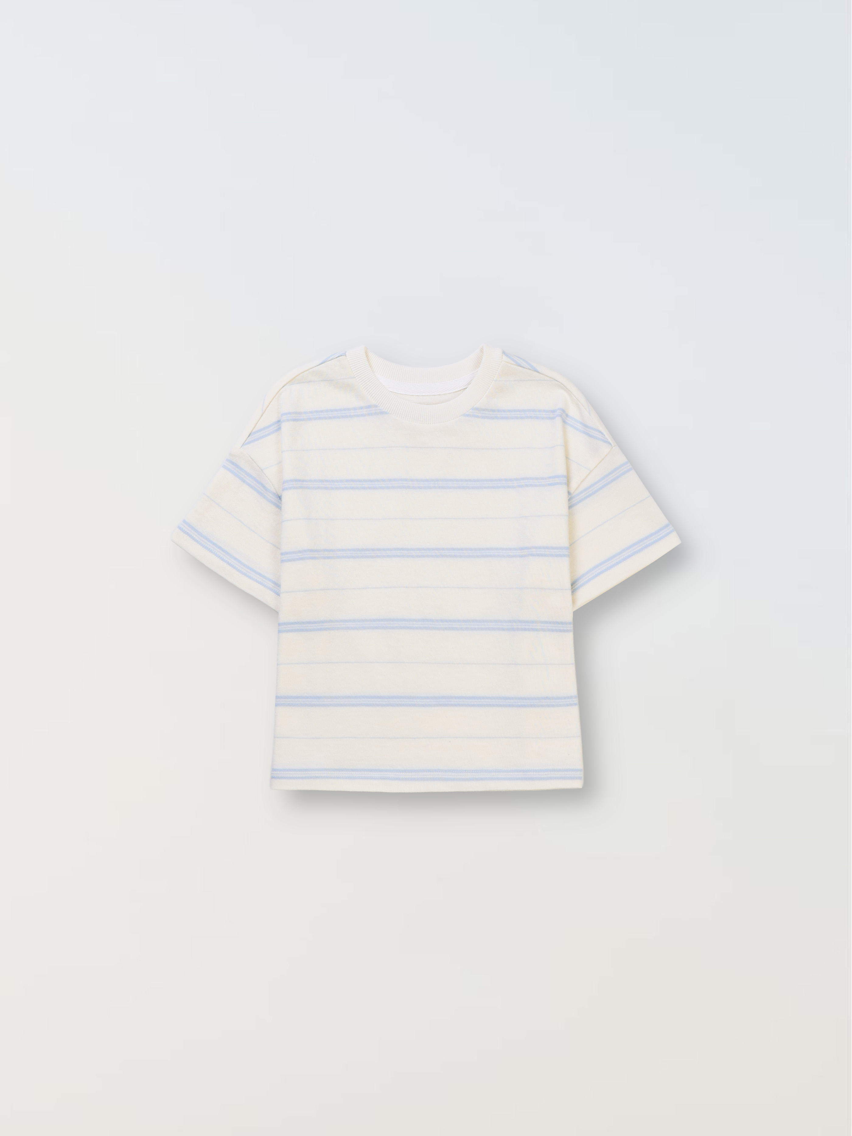 Summer Air Tee - Cream/blue