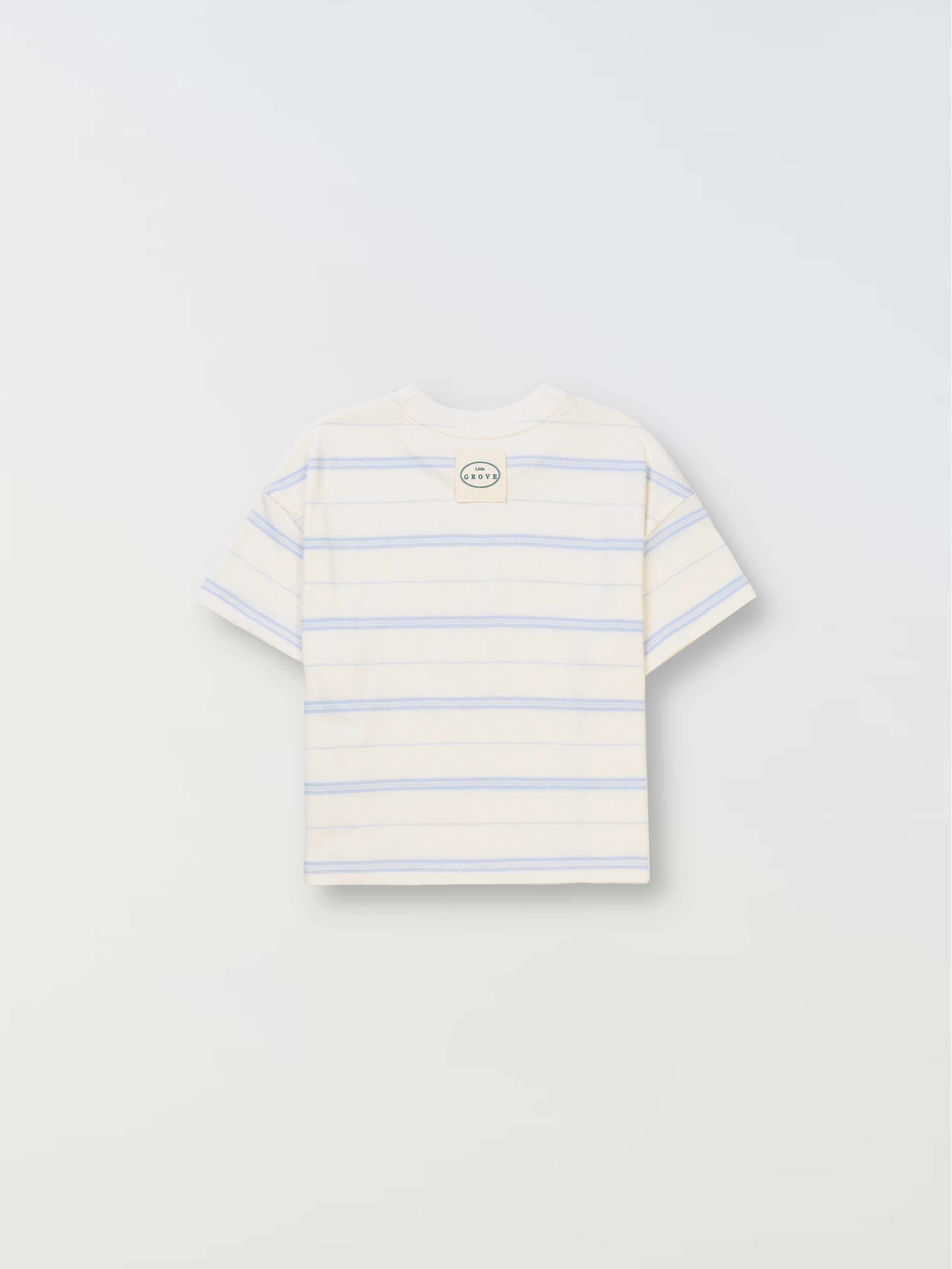 Summer Air Tee - Cream/blue