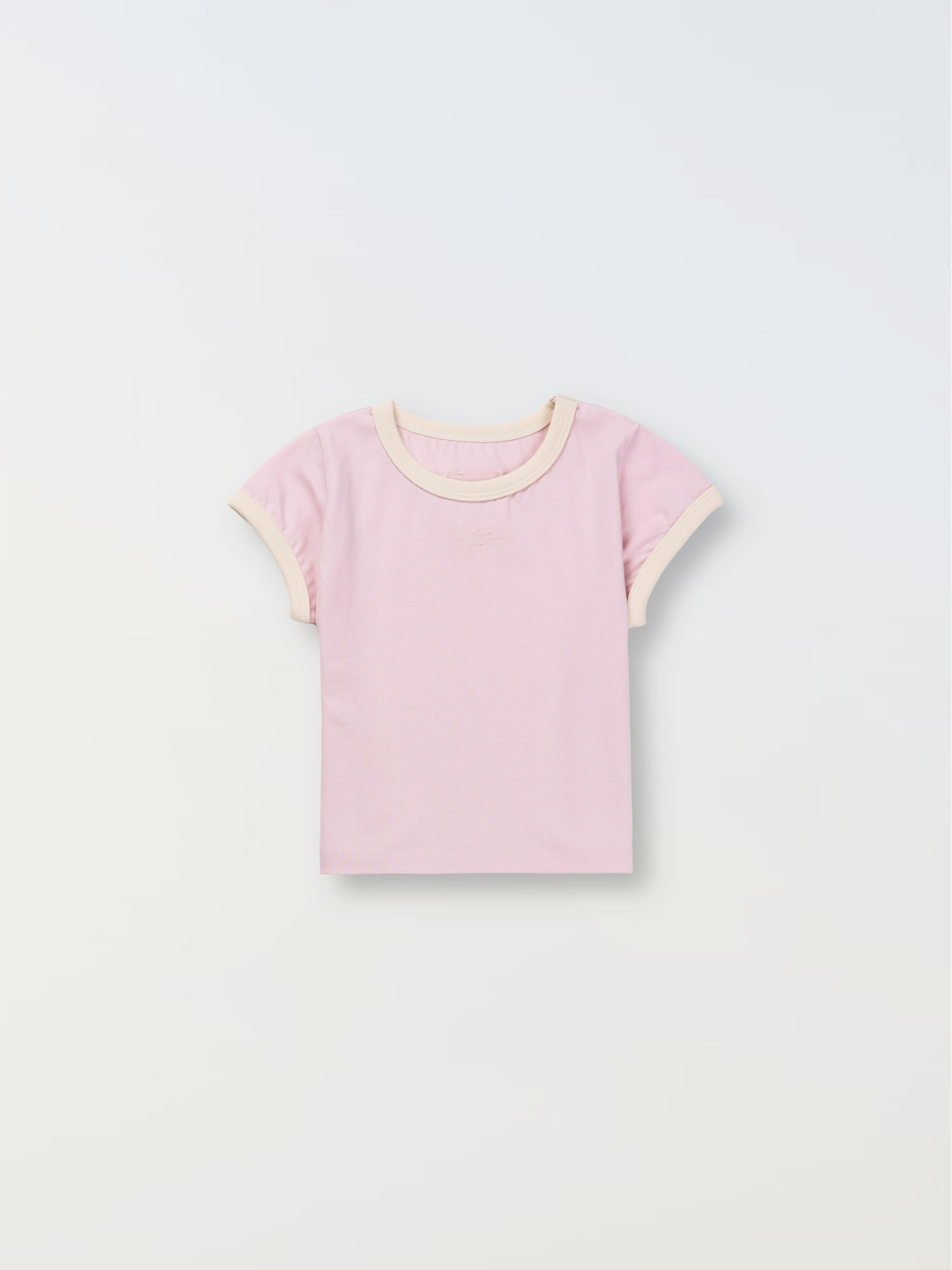 Organic ringer tee - Pink