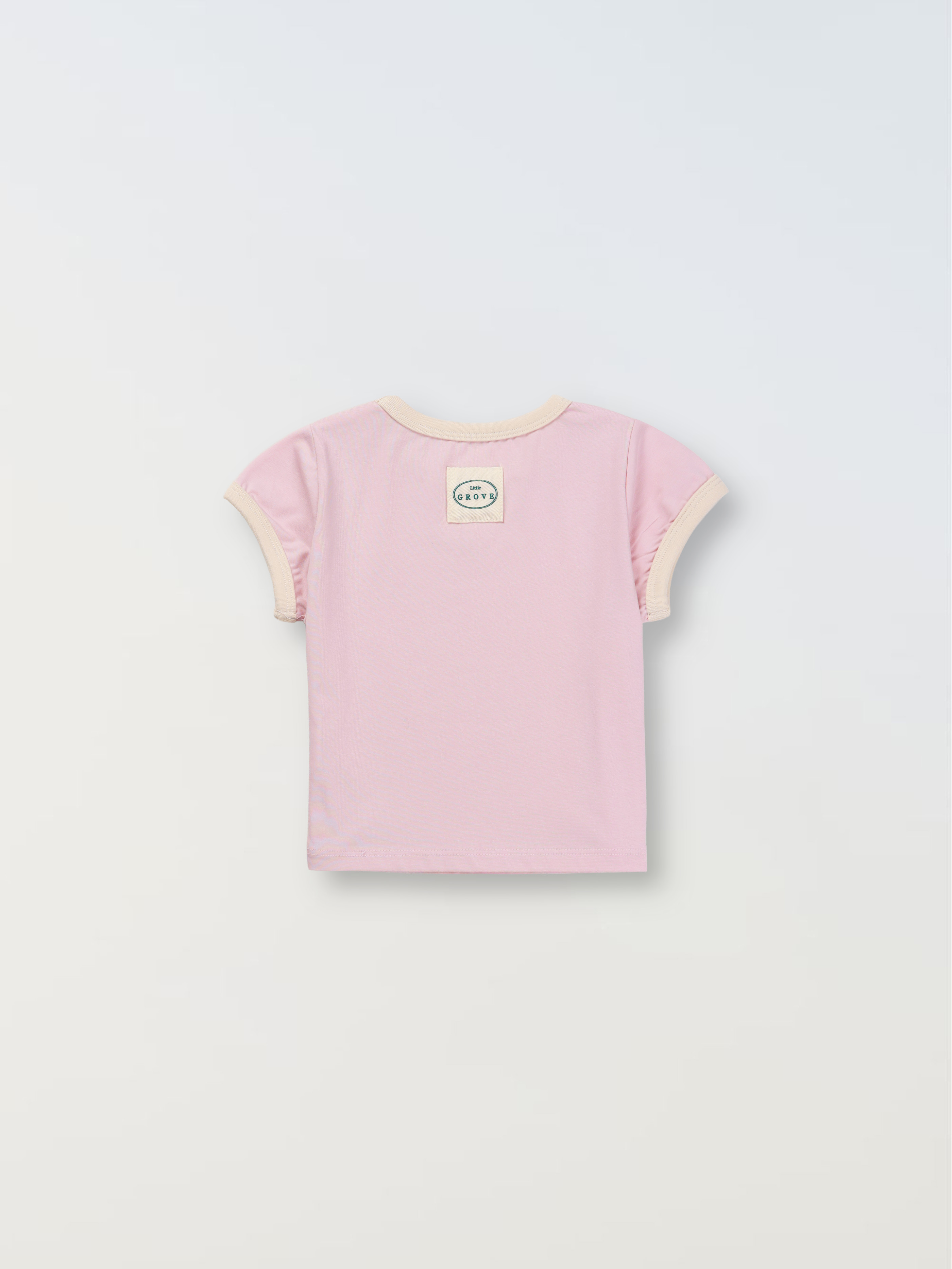 Organic ringer tee - Pink