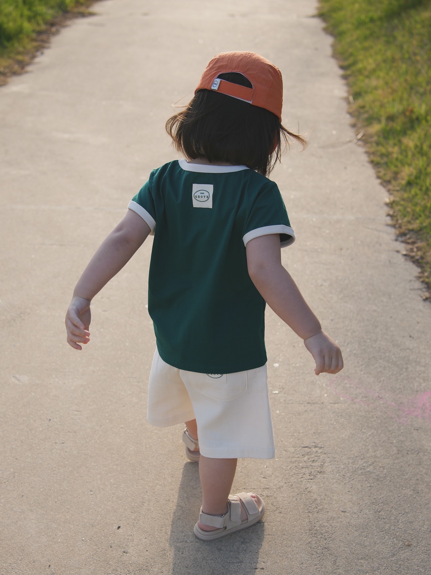 Organic ringer tee - Green