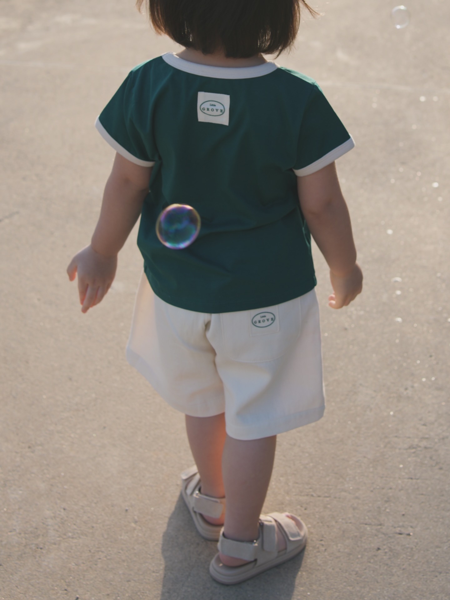Organic ringer tee - Green