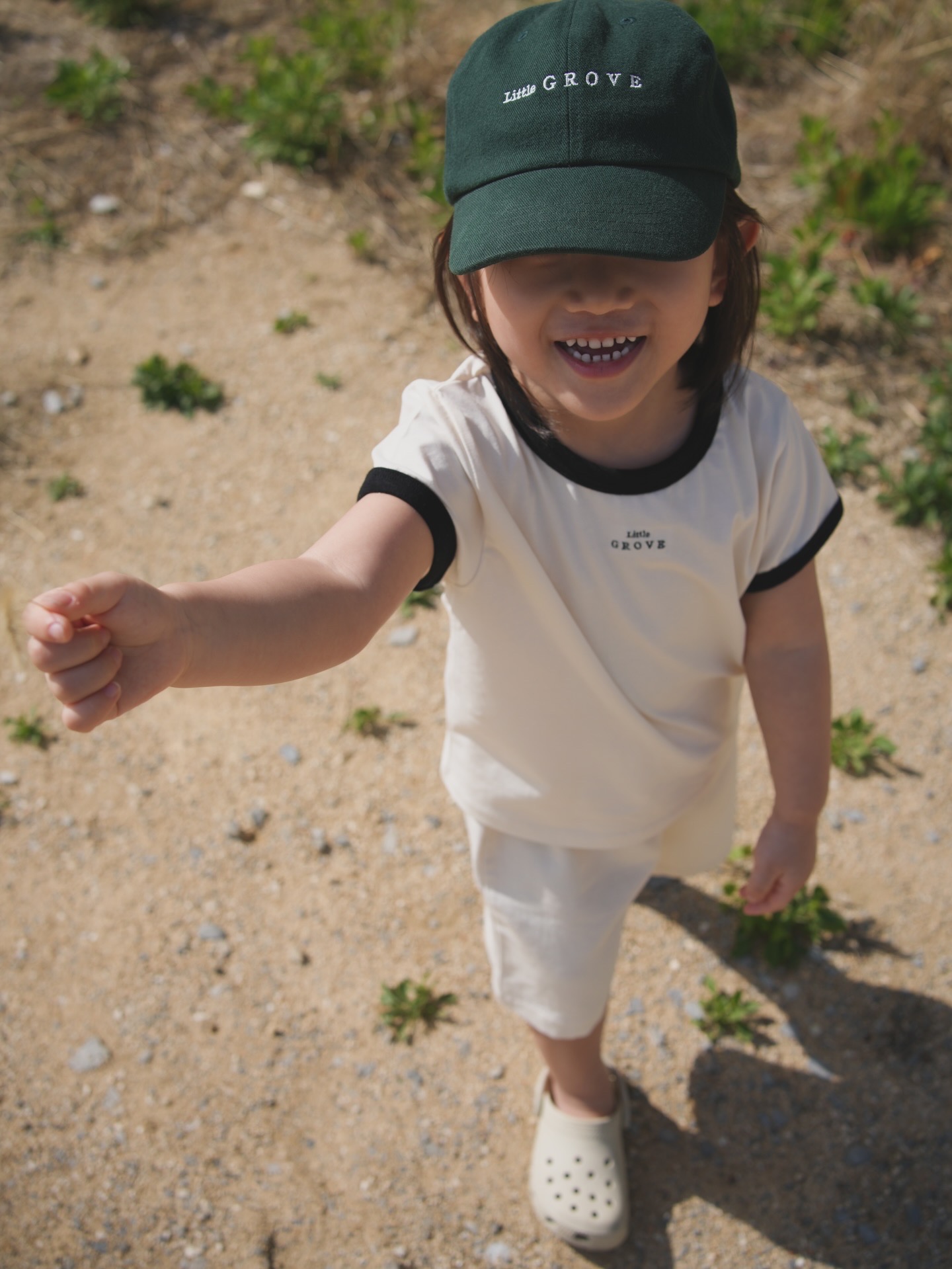 Organic ringer tee - Cream