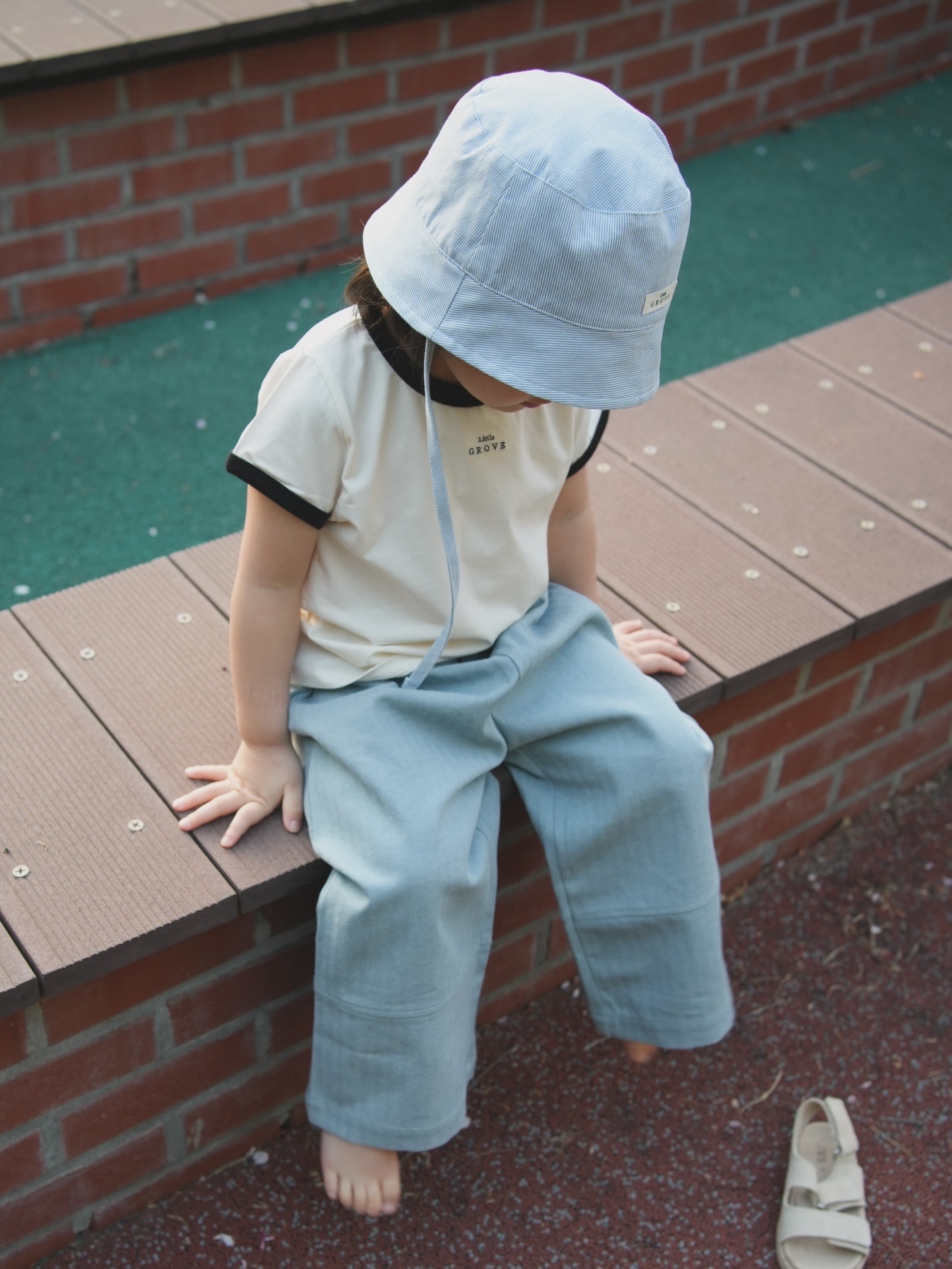 Organic ringer tee - Cream