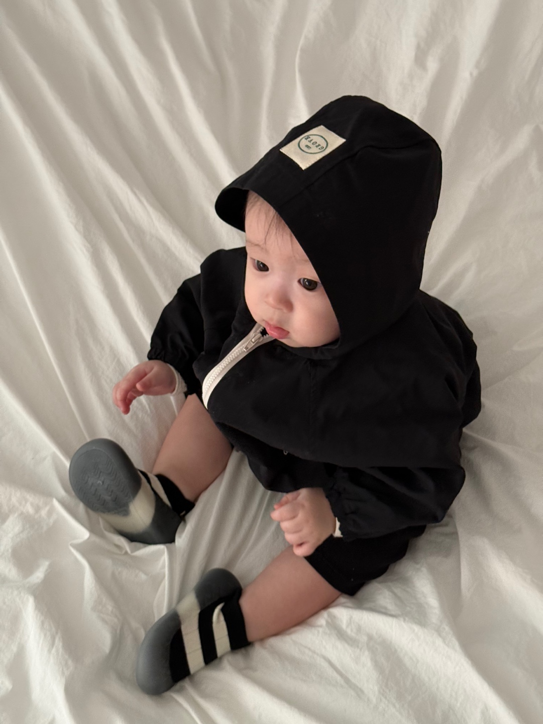 Breezy Zip Windbreaker- Black