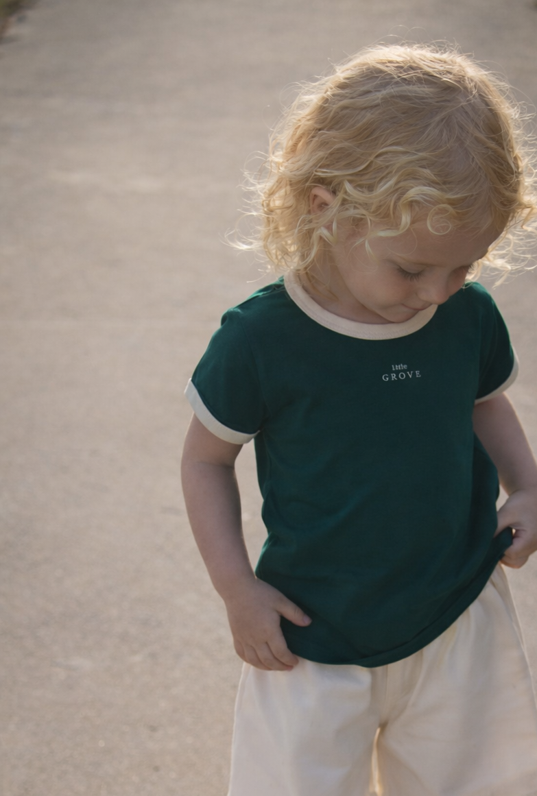 Organic ringer tee - Green