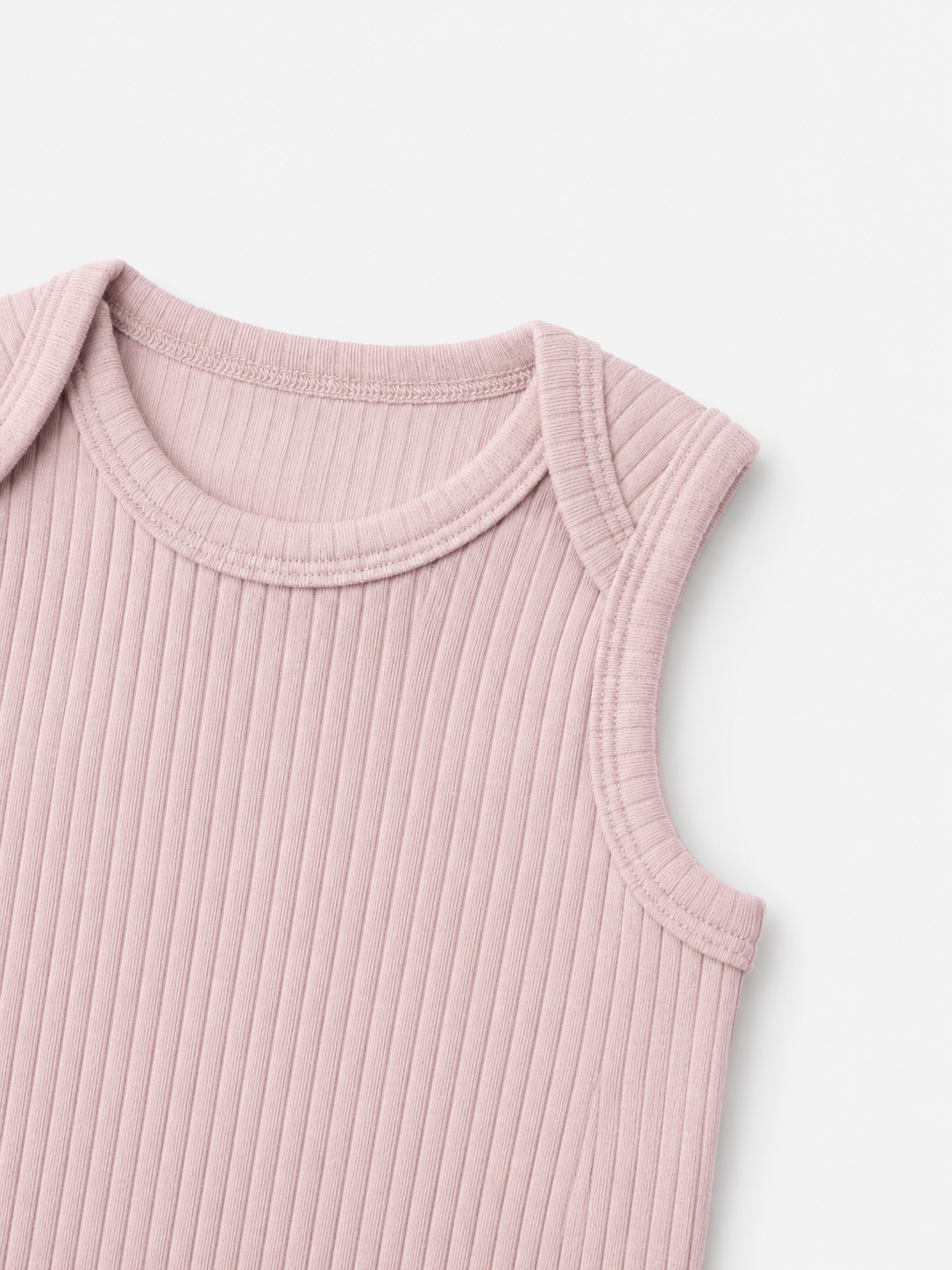 Mellow Rib Bodysuit - Blush pink