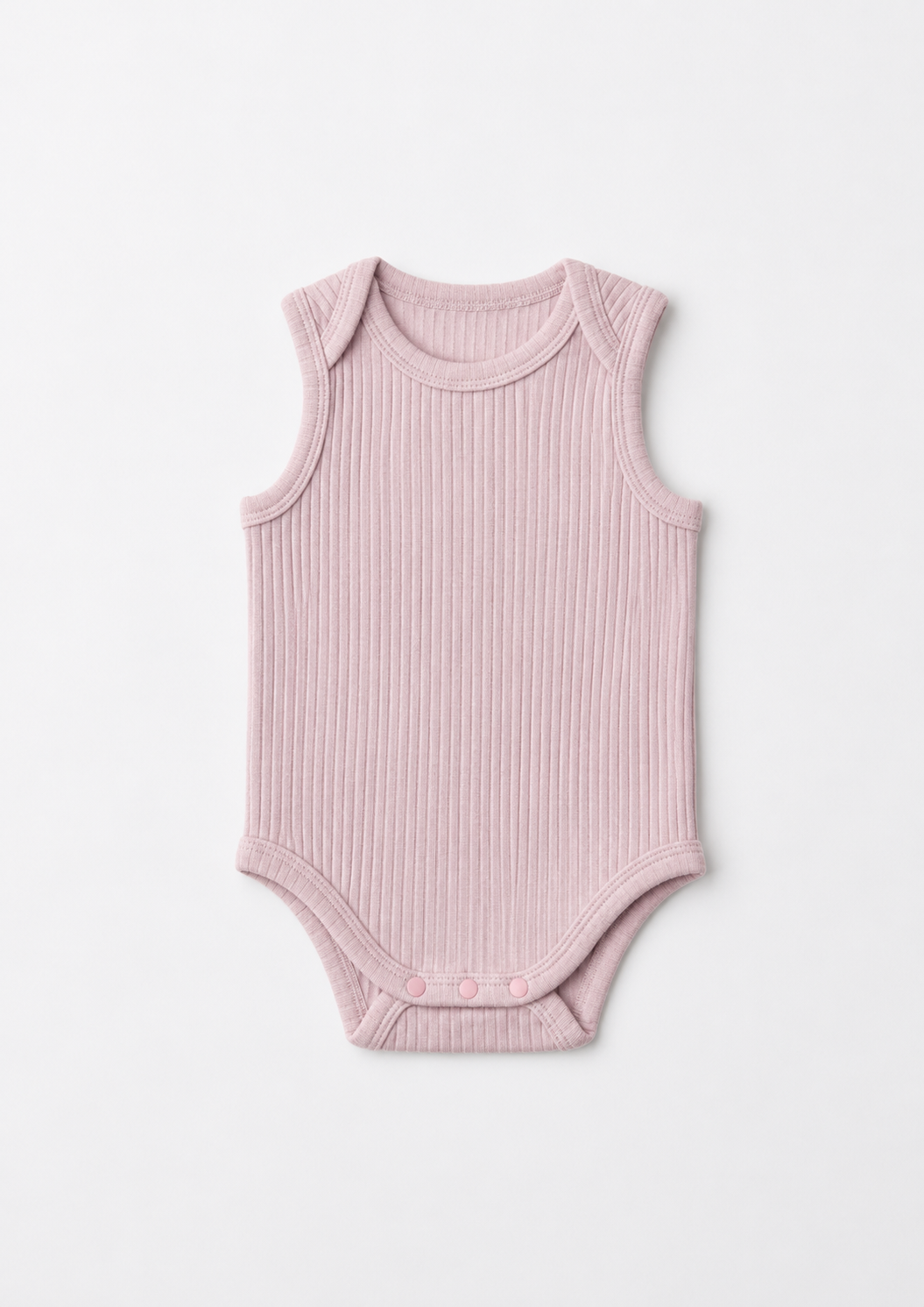 Mellow Rib Bodysuit - Blush pink