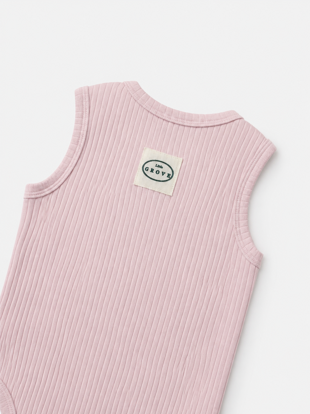 Mellow Rib Bodysuit - Blush pink