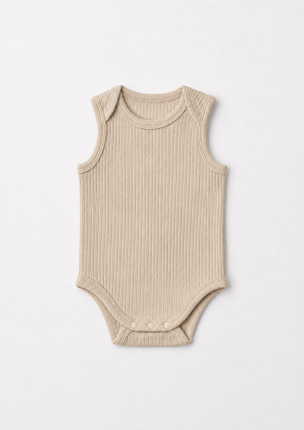 Mellow Rib Bodysuit - Beige