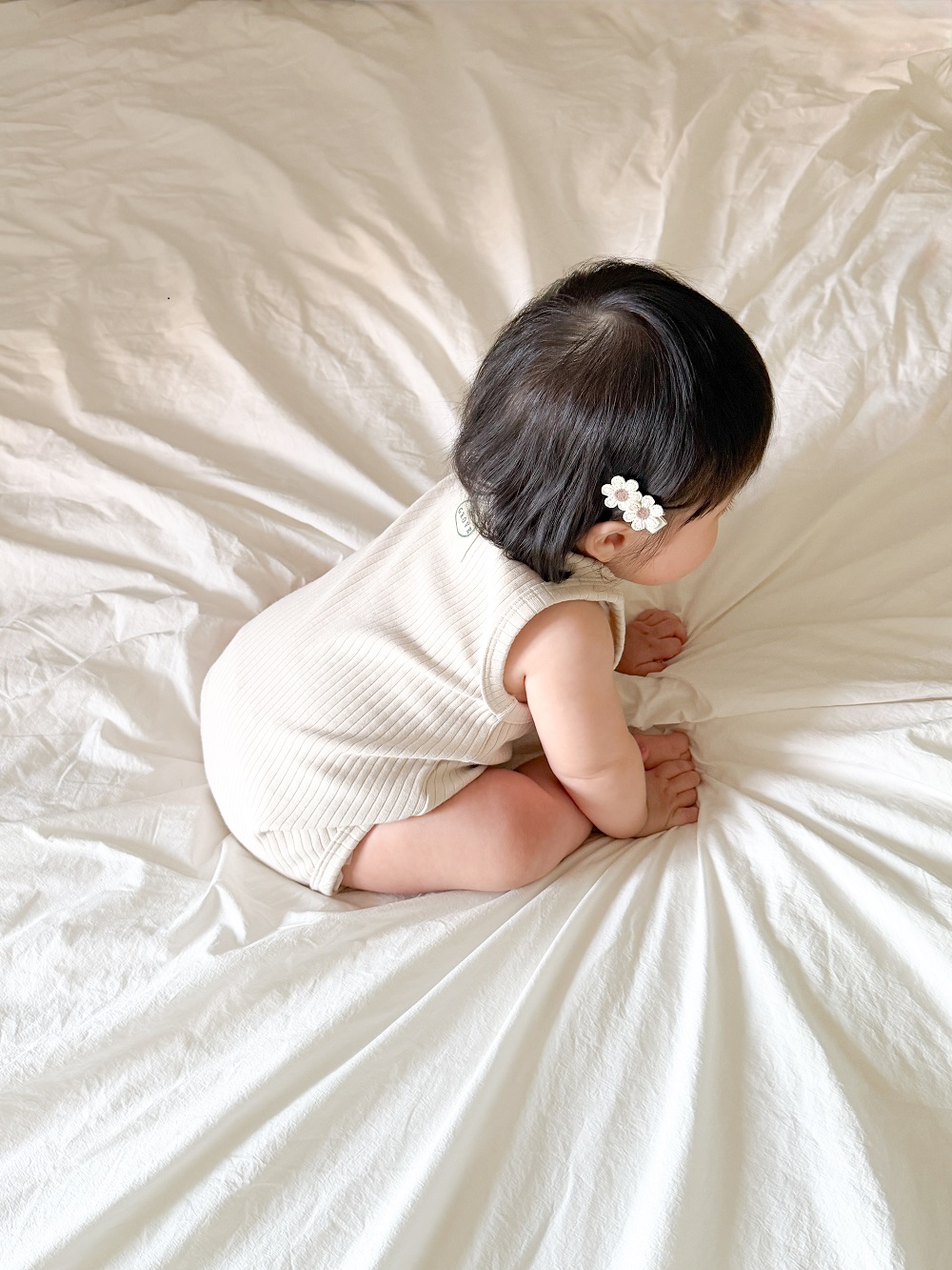 Mellow Rib Bodysuit - Beige