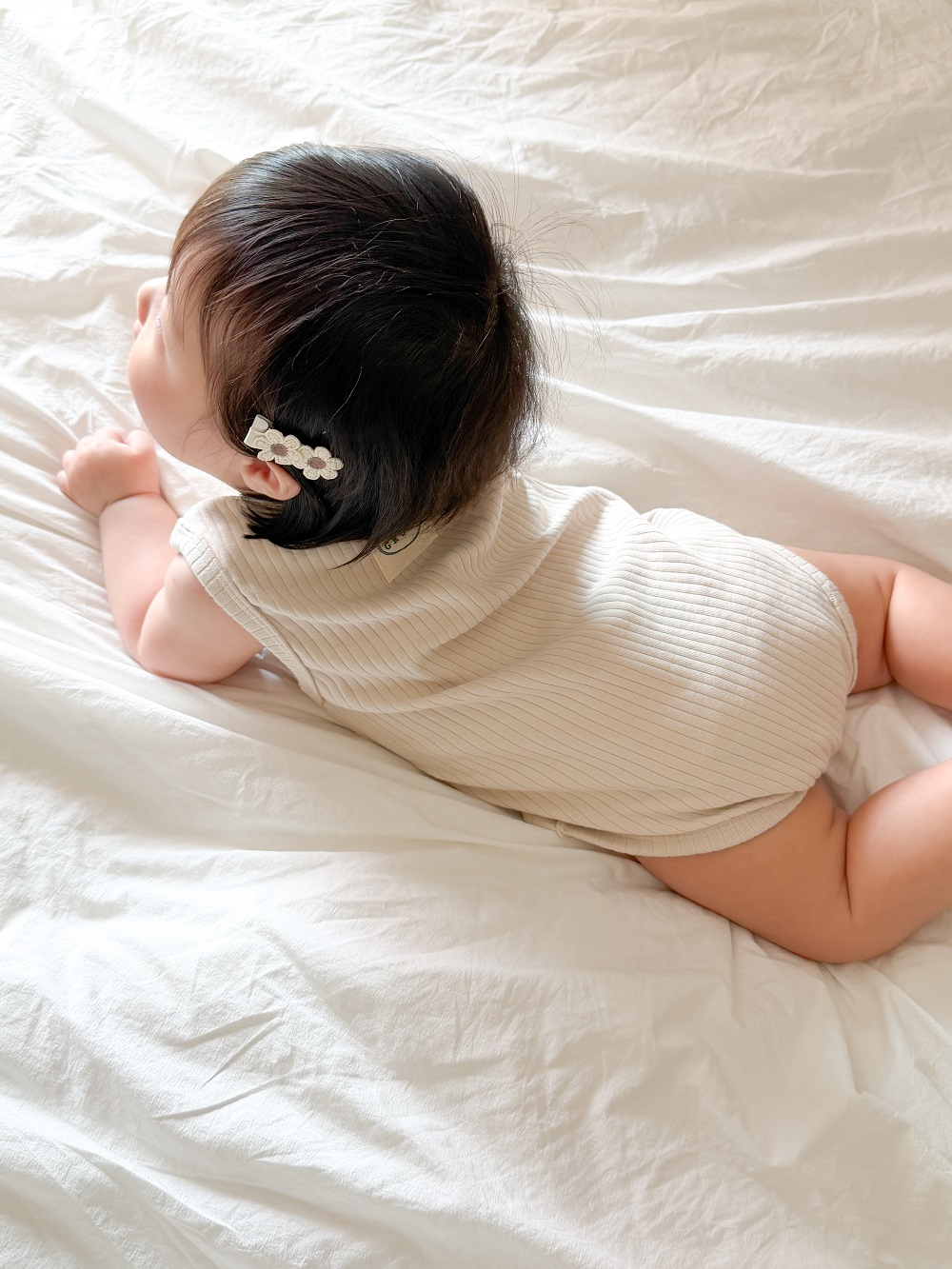 Mellow Rib Bodysuit - Beige