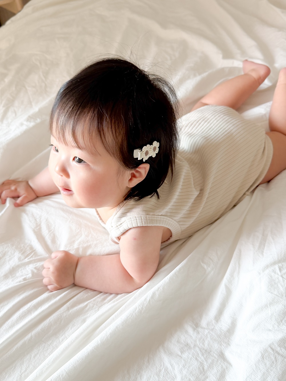 Mellow Rib Bodysuit - Beige
