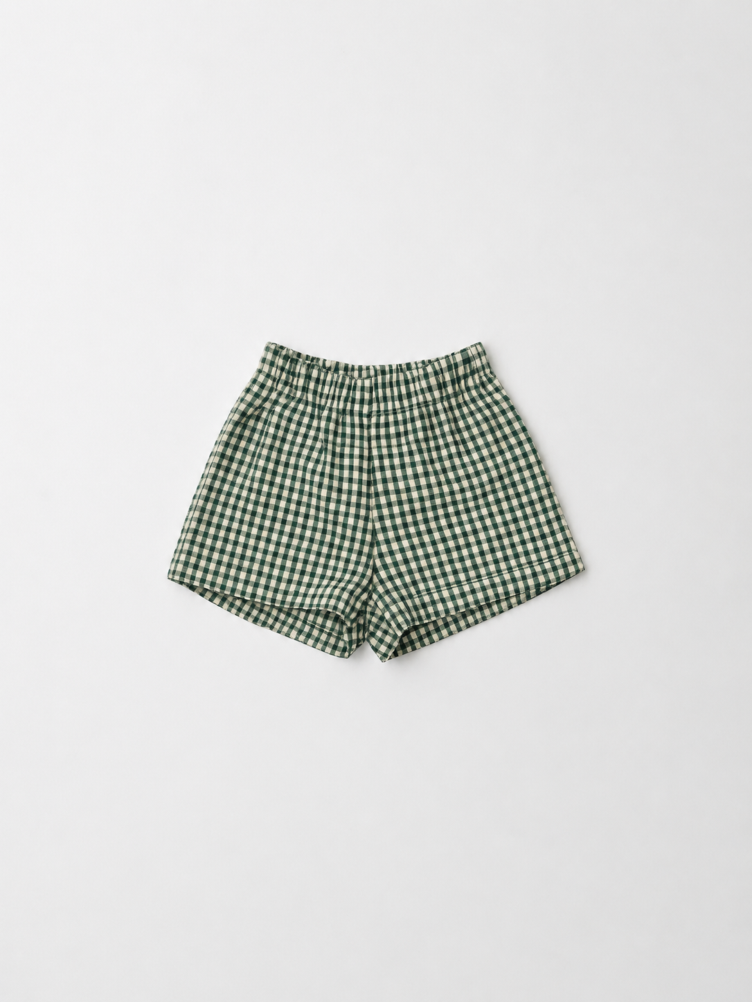 Picnic Gingham Shorts - Green