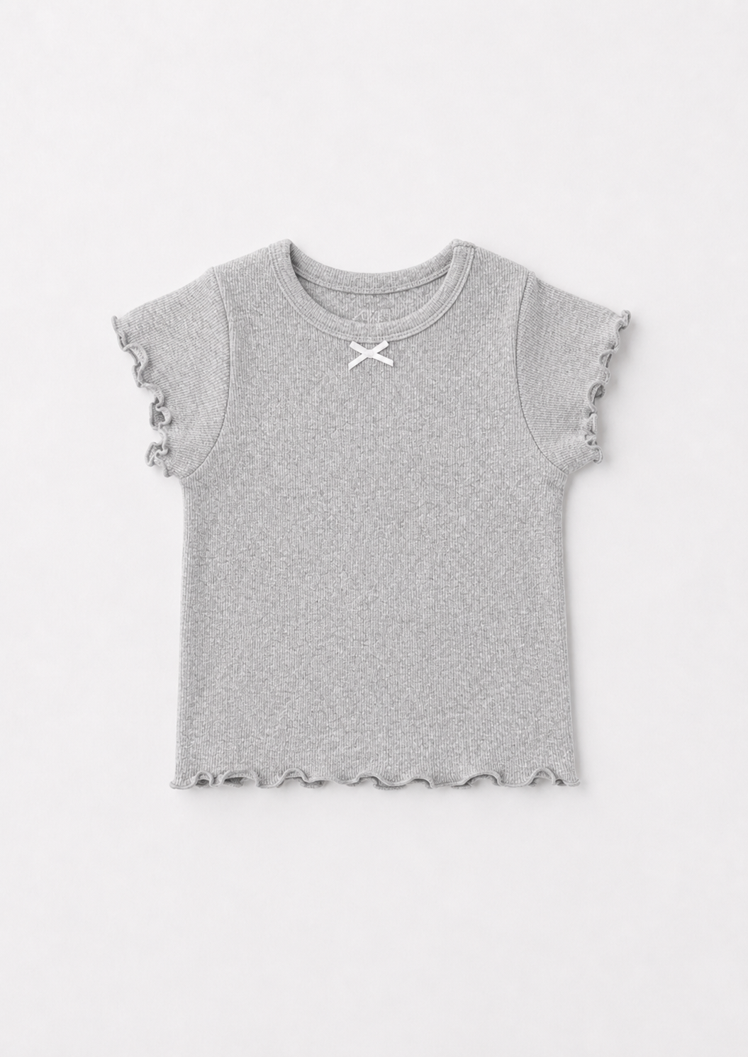Ribbon Lettuce Tee - Grey