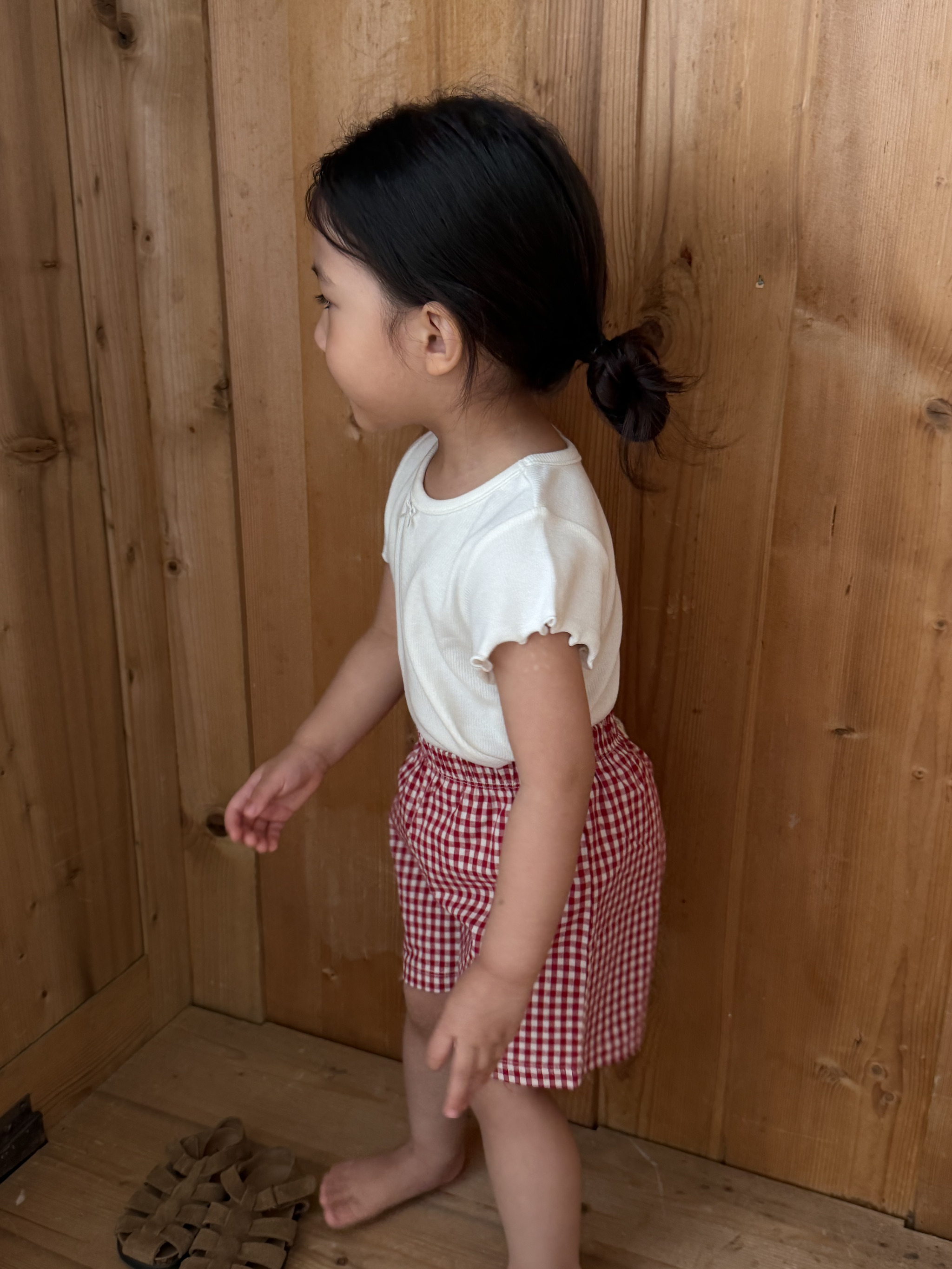 Ribbon Lettuce Tee - Cream