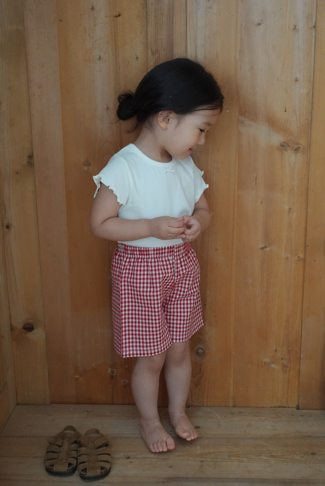 Picnic Gingham Shorts - Red