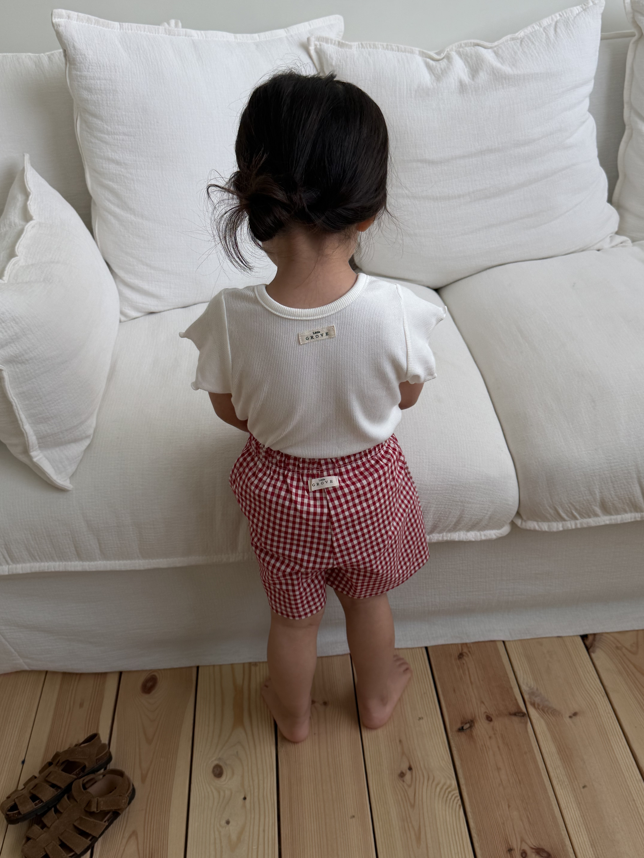 Picnic Gingham Shorts - Red