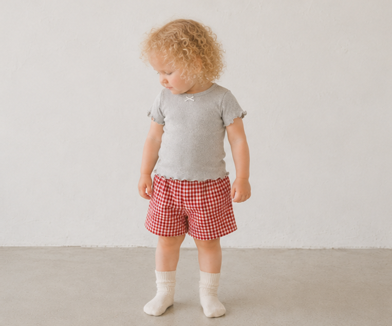 Ribbon Lettuce Tee - Grey