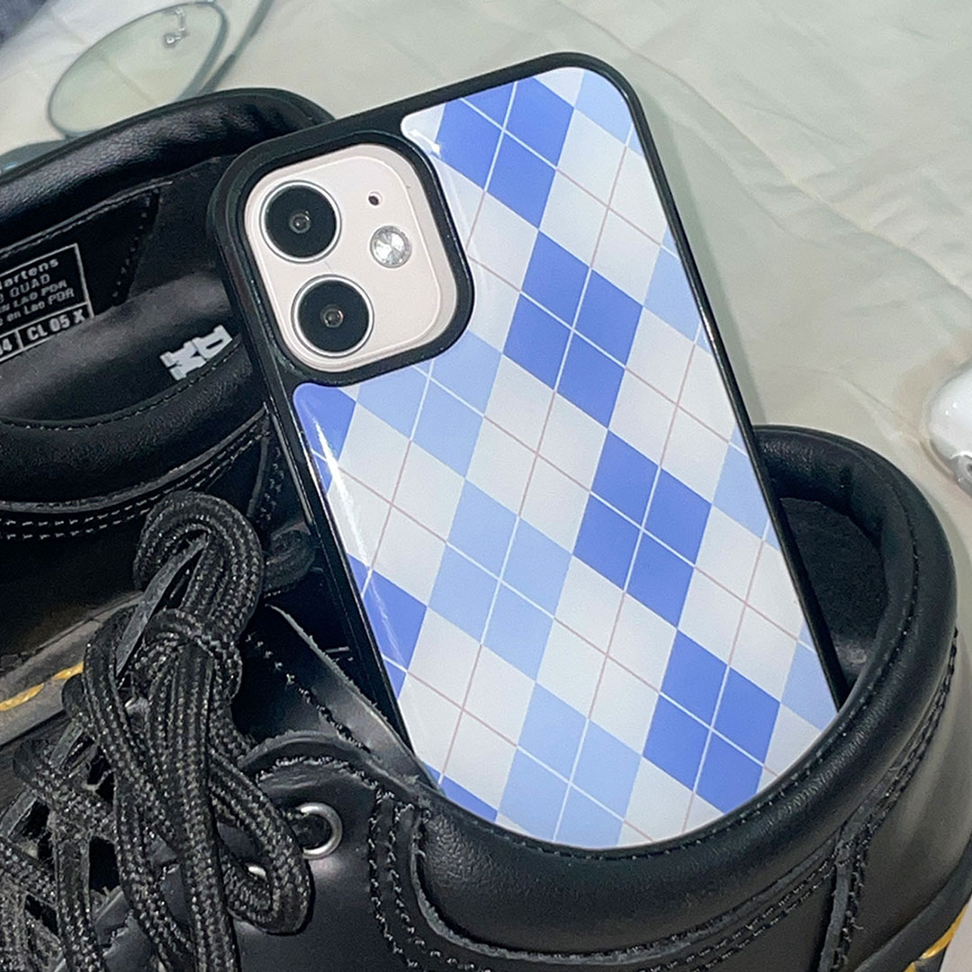 Blue argyle Pattern