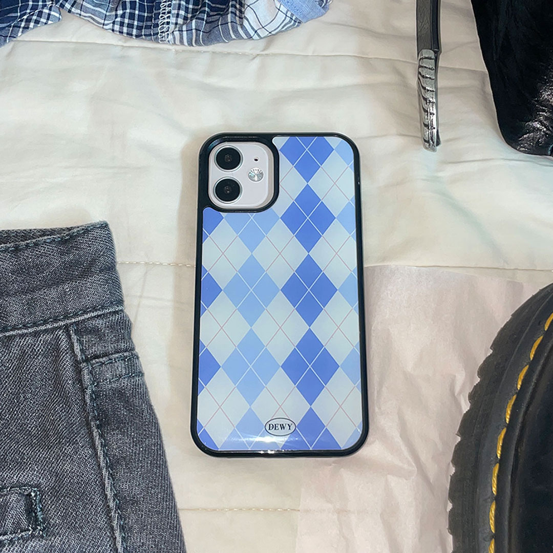 Blue argyle Pattern