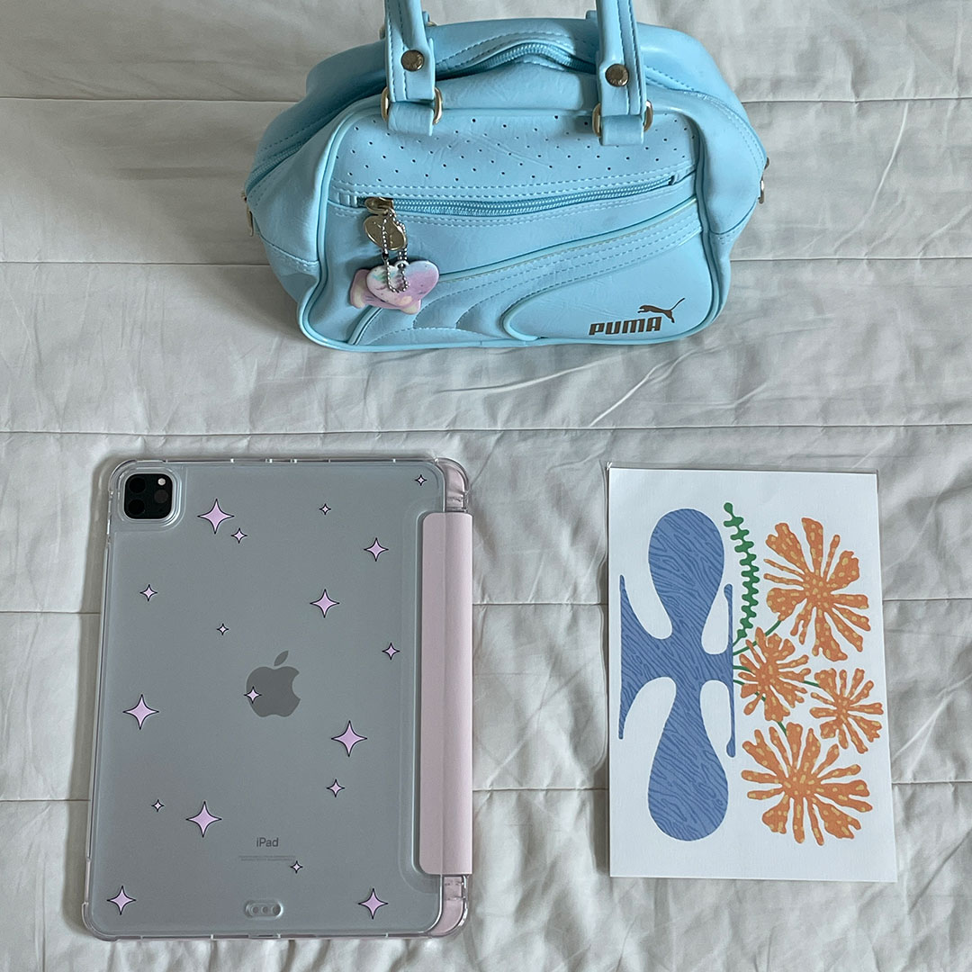 pink sand twinkling ipad case