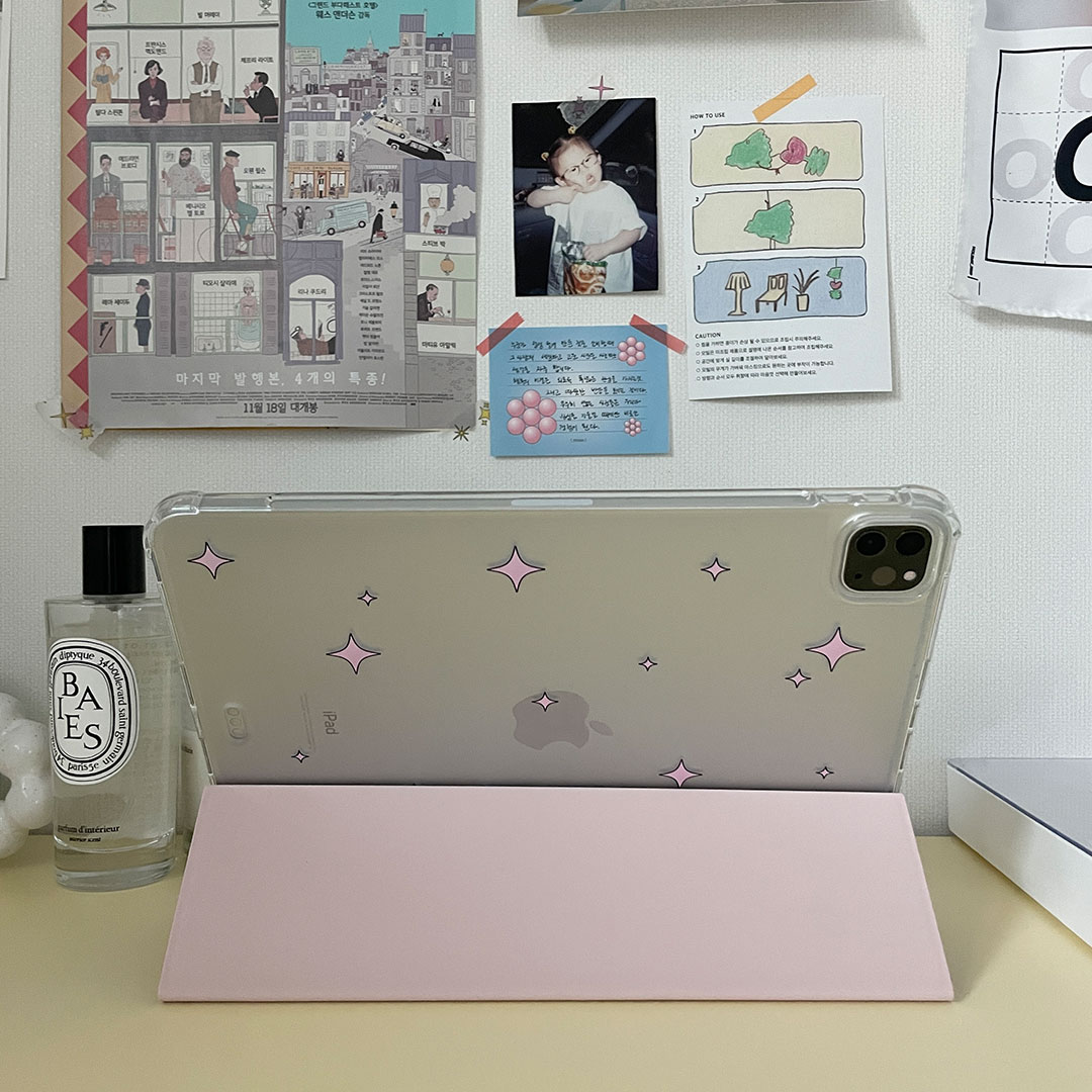 pink sand twinkling ipad case