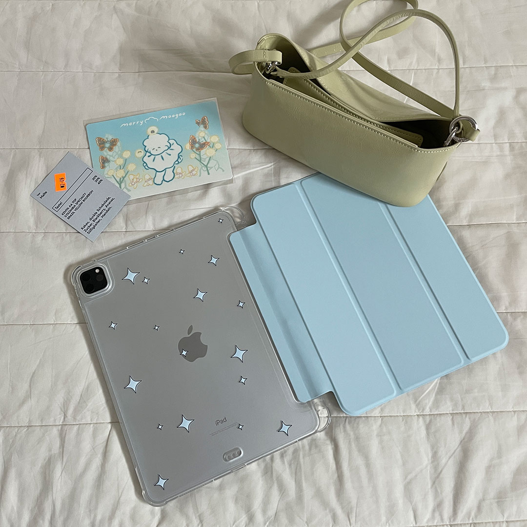 sky blue twinkling ipad case