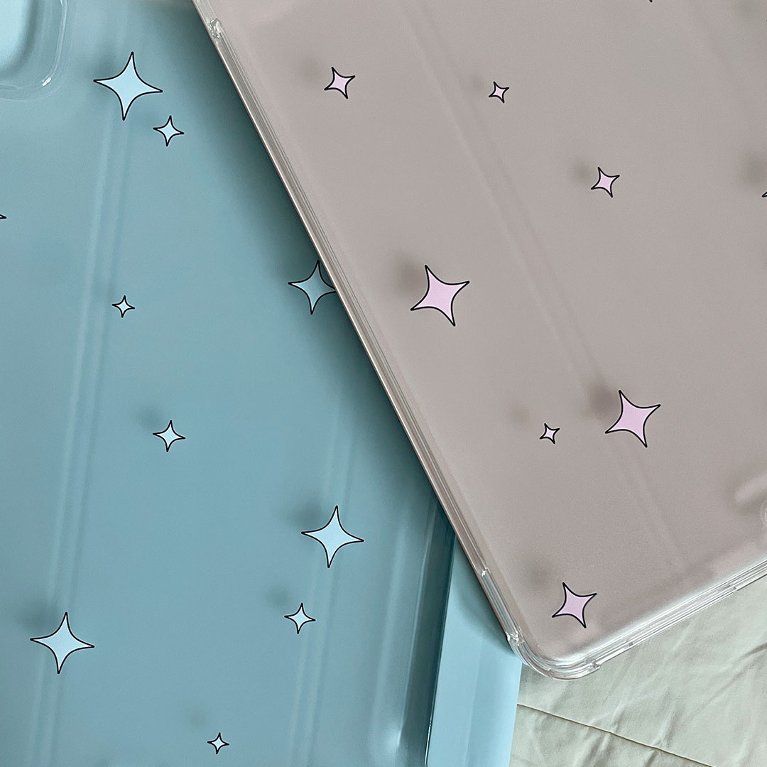 sky blue twinkling ipad case