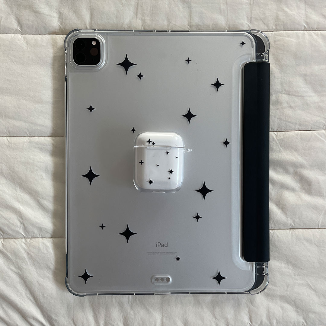 black twinkling ipad case