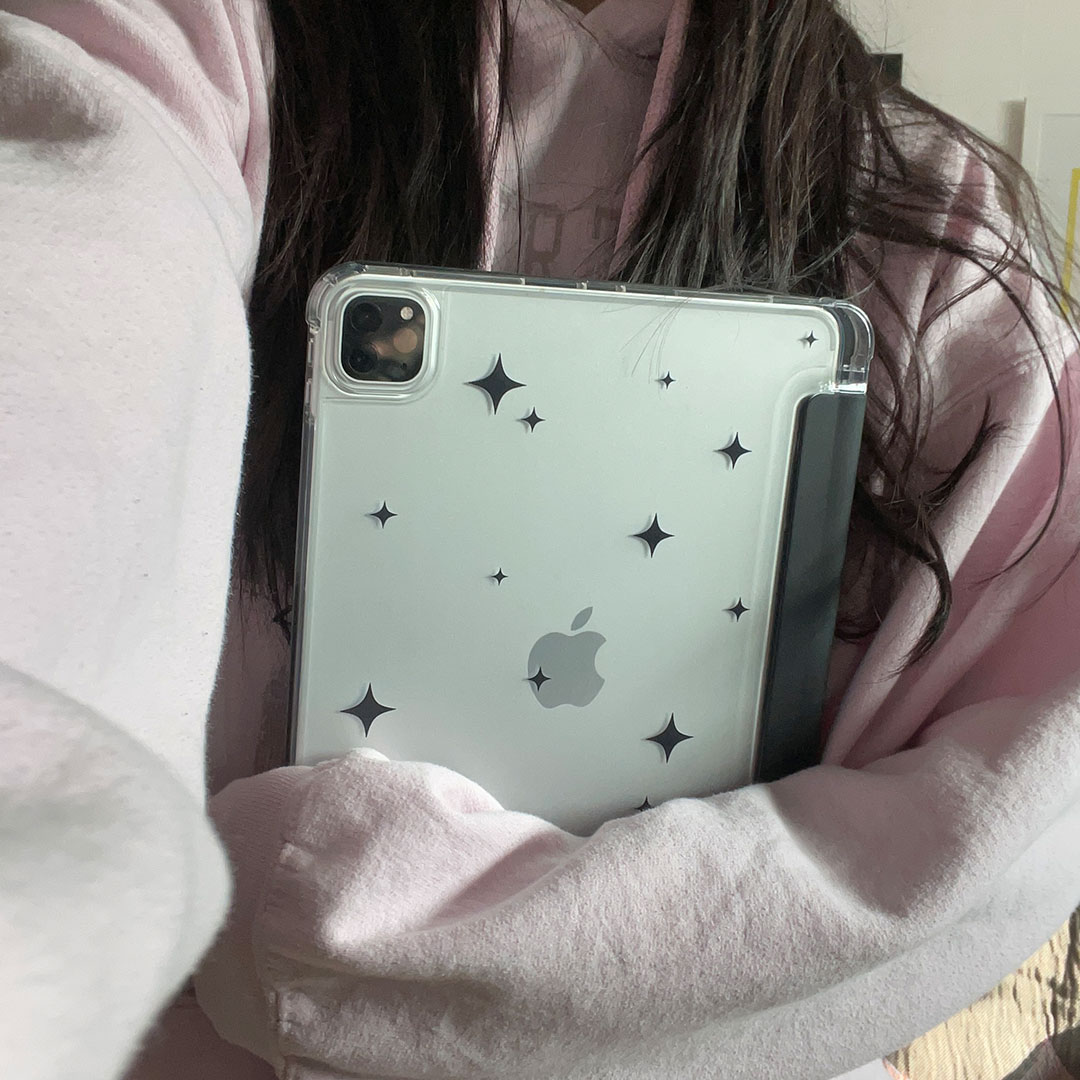 black twinkling ipad case