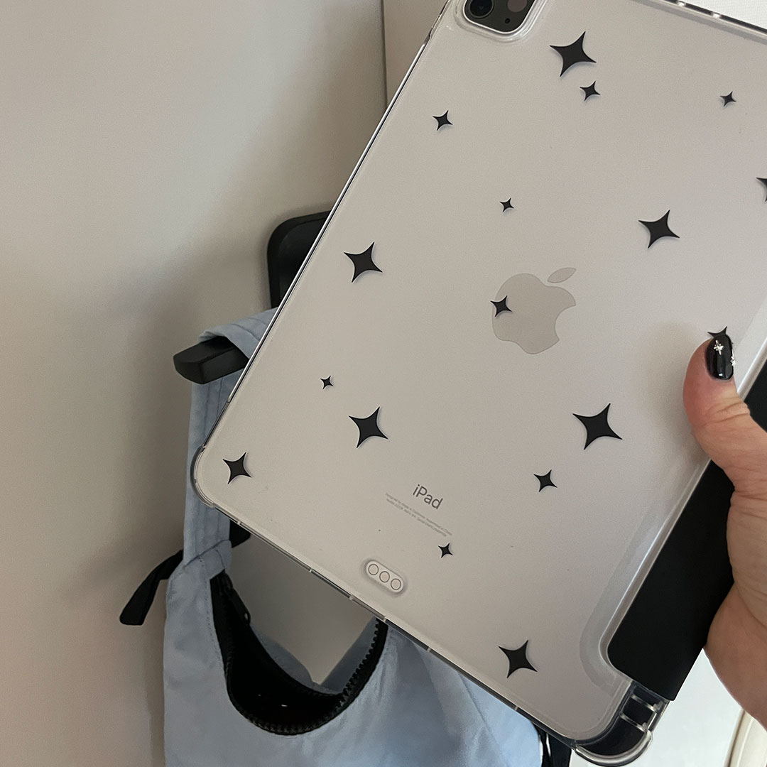 black twinkling ipad case
