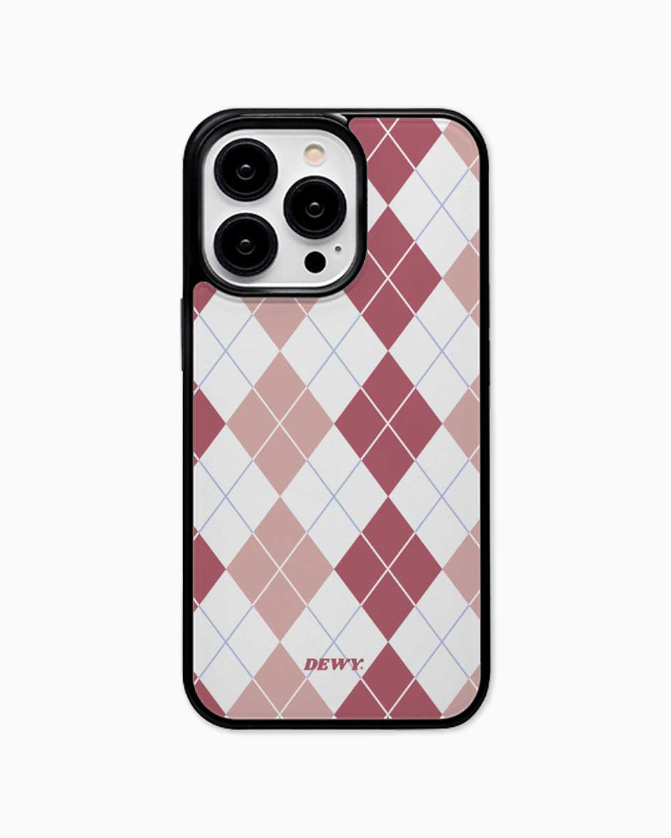 Red argyle Pattern