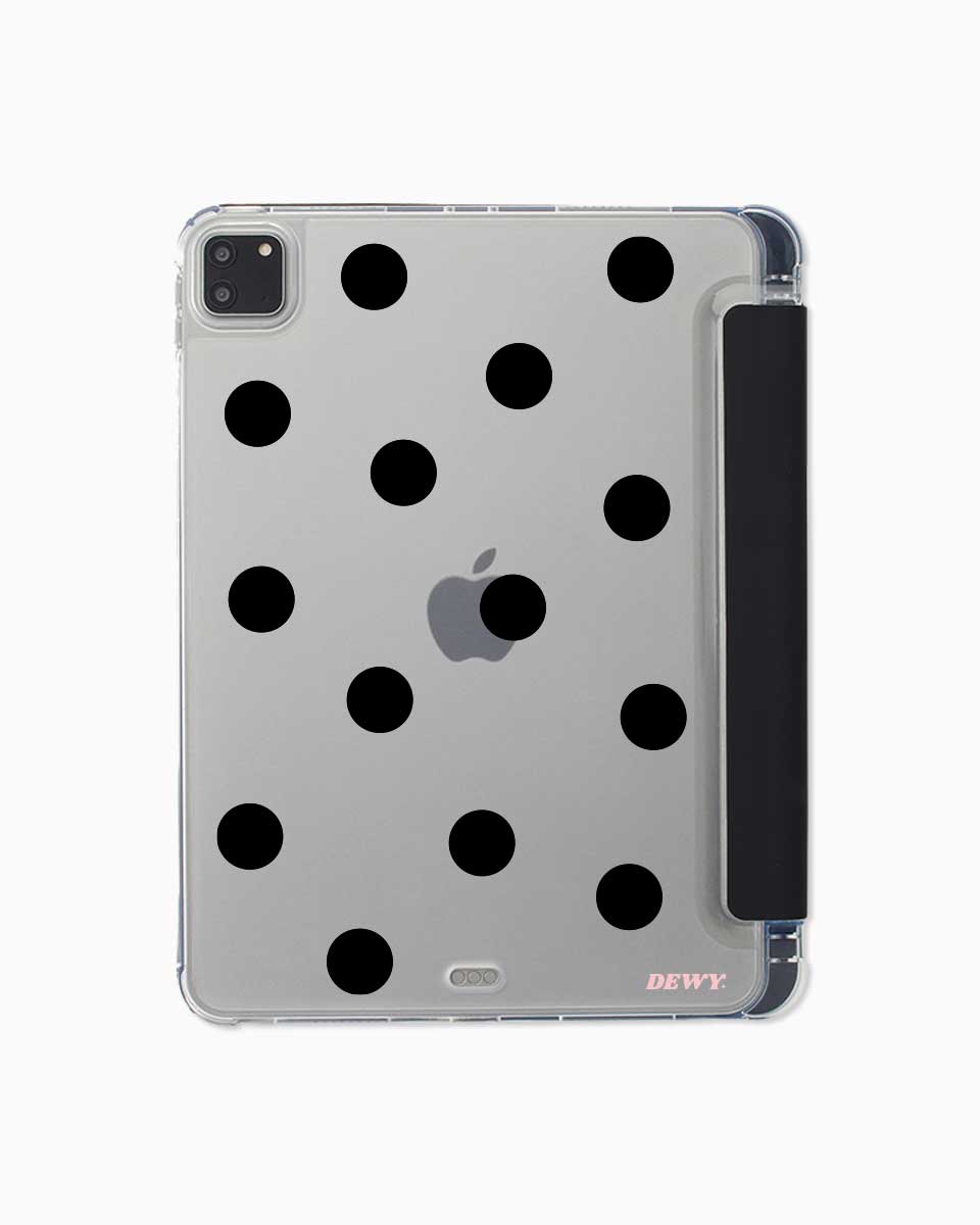 black polka dot ipad case