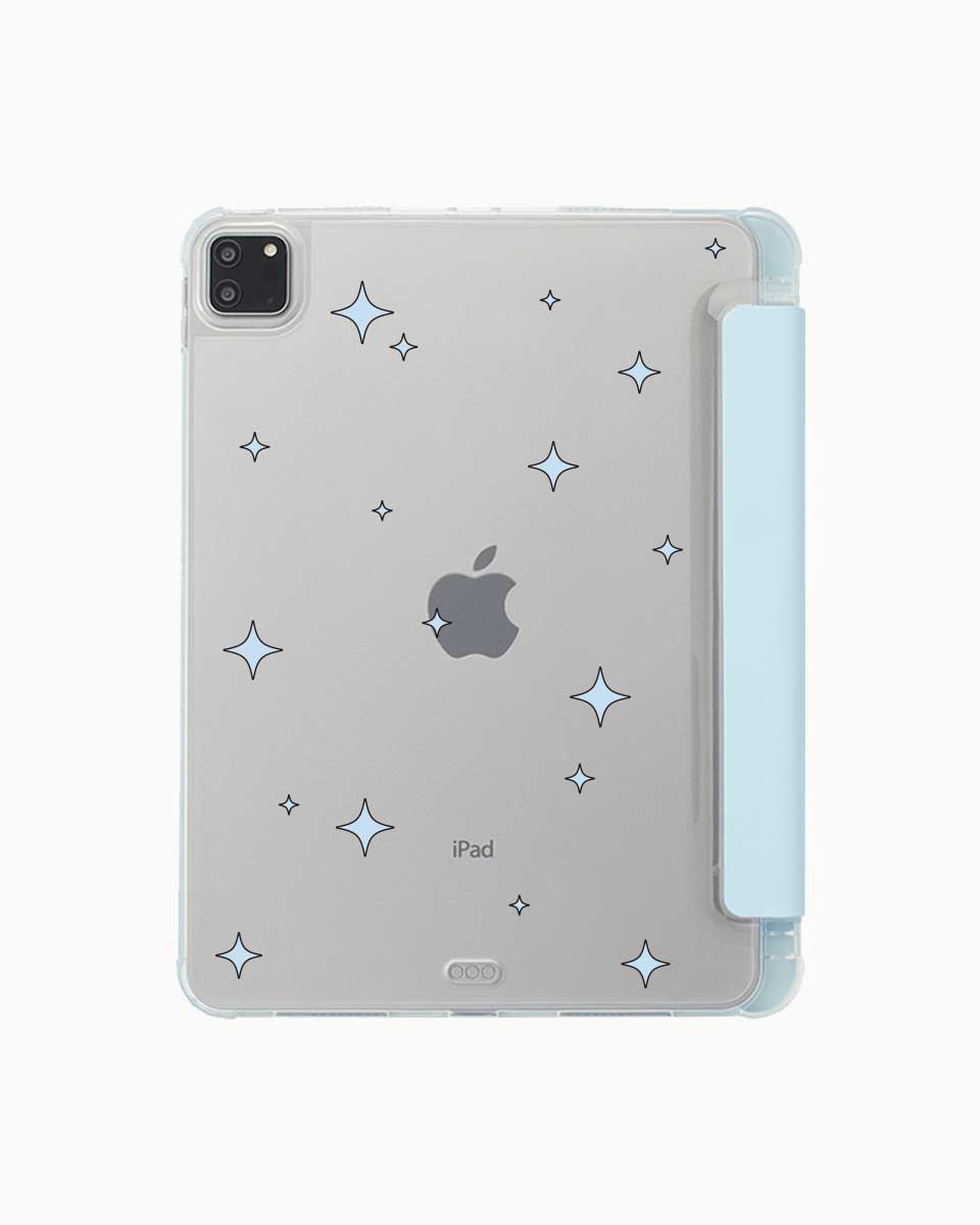 sky blue twinkling ipad case