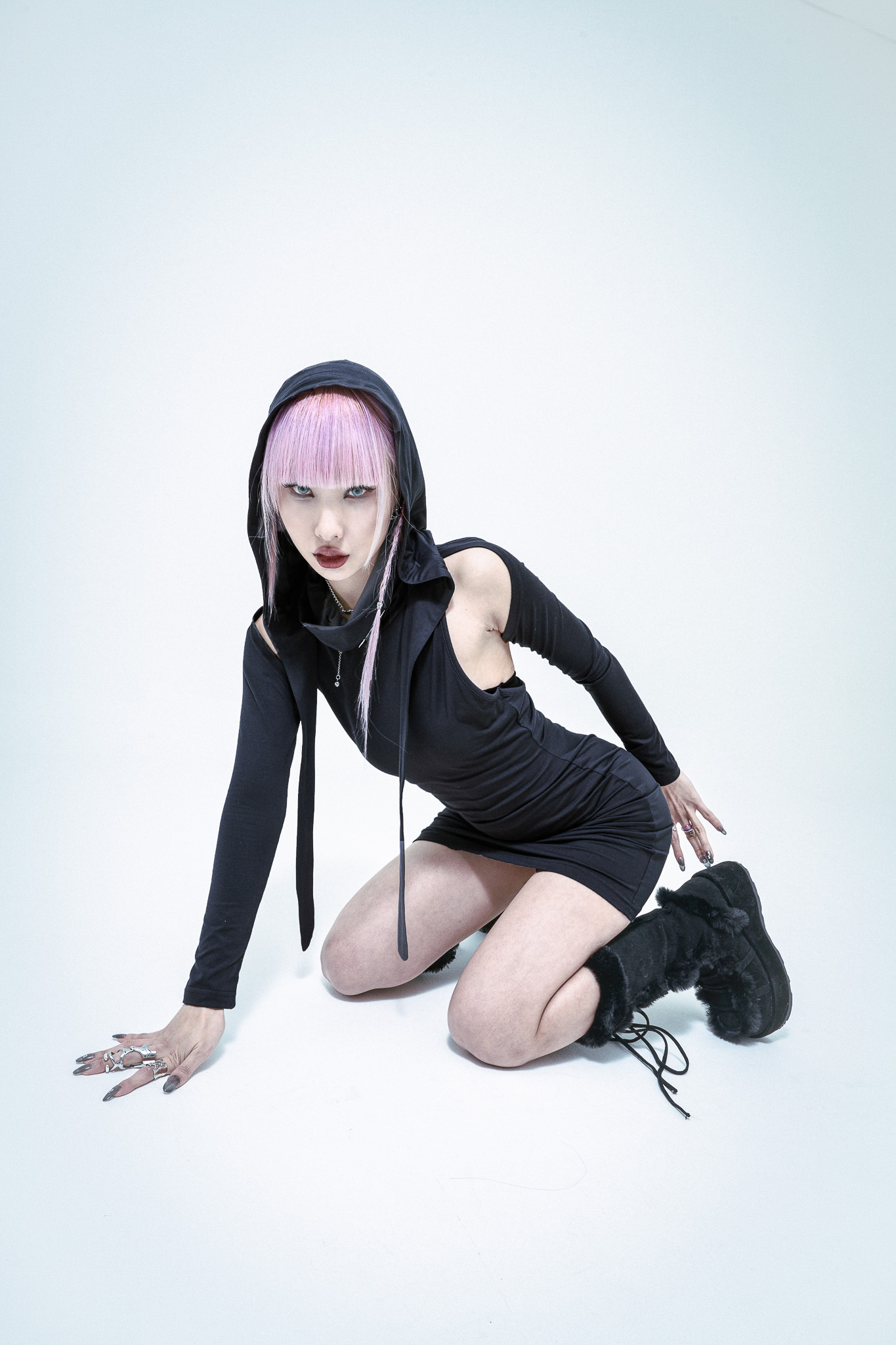 23S/S AKINA DRESS - BLACK