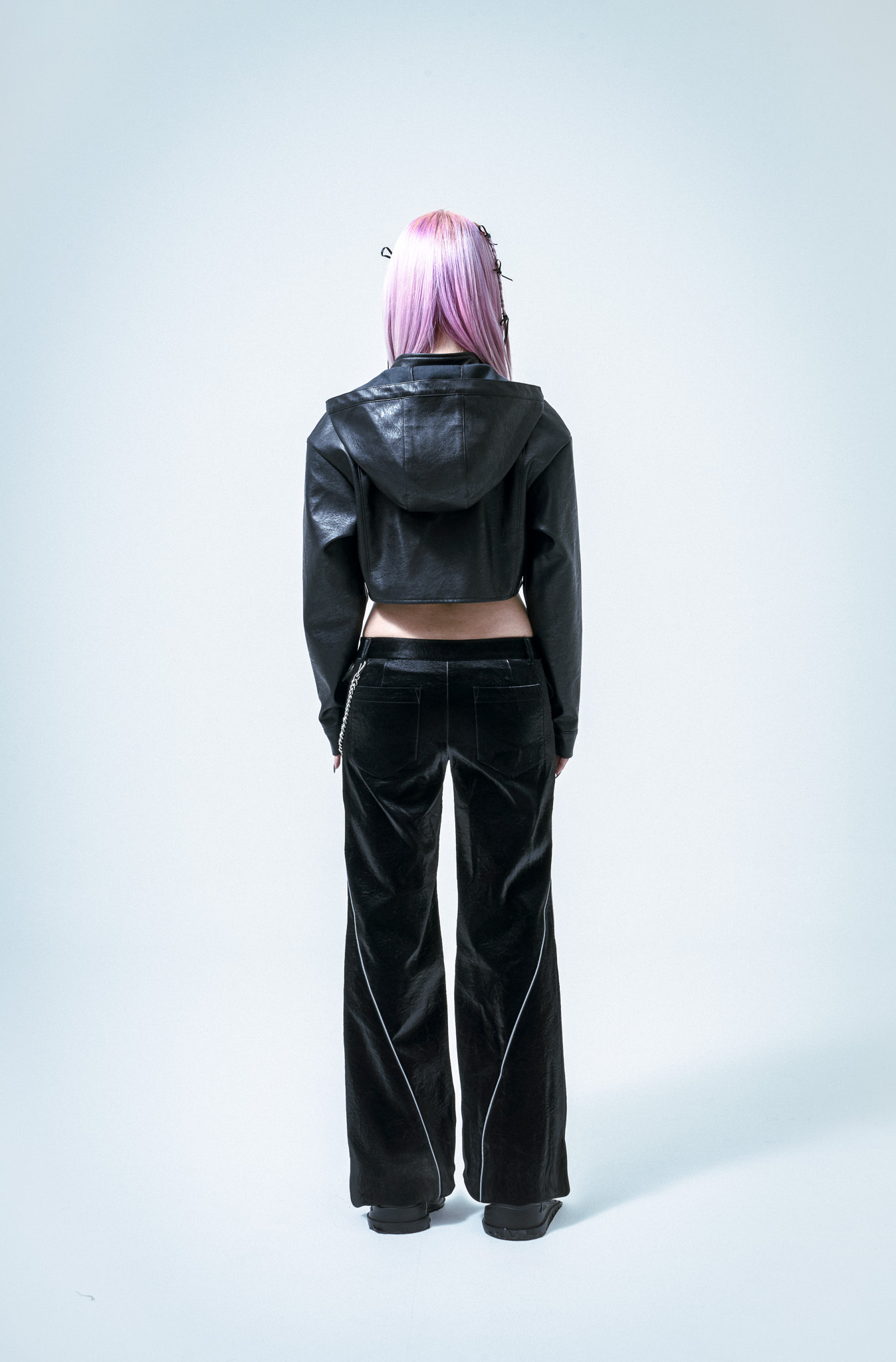 23S/S 097 coated leather pants