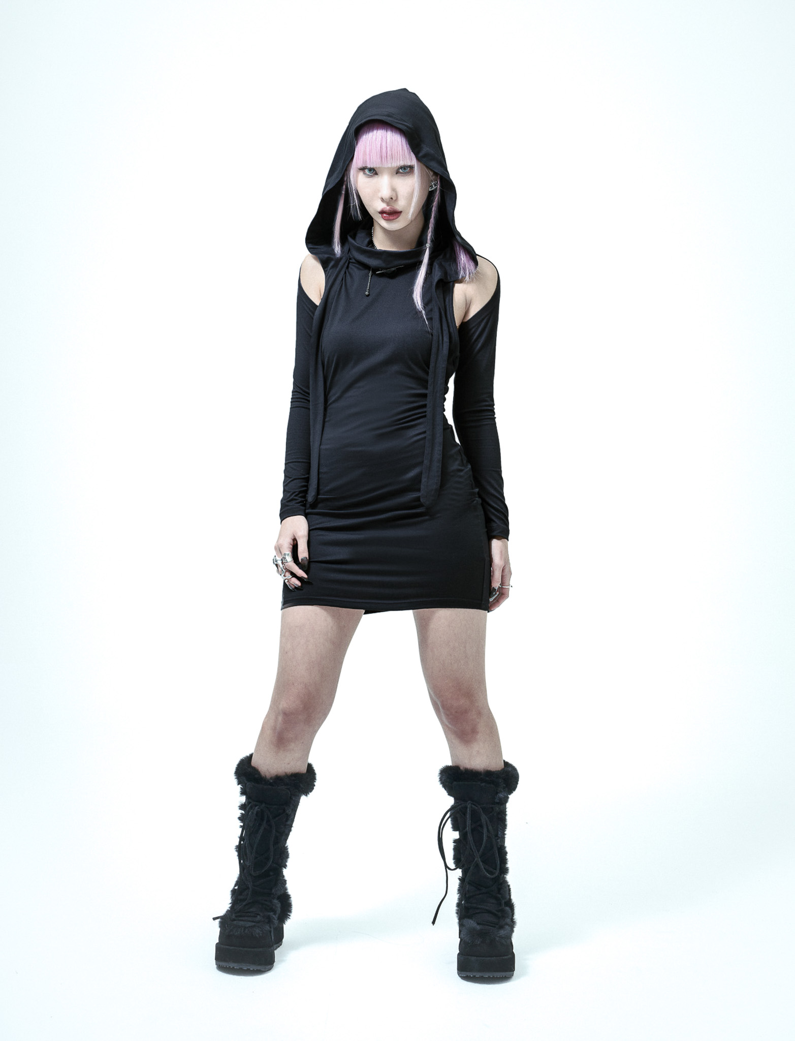 23S/S AKINA DRESS - BLACK