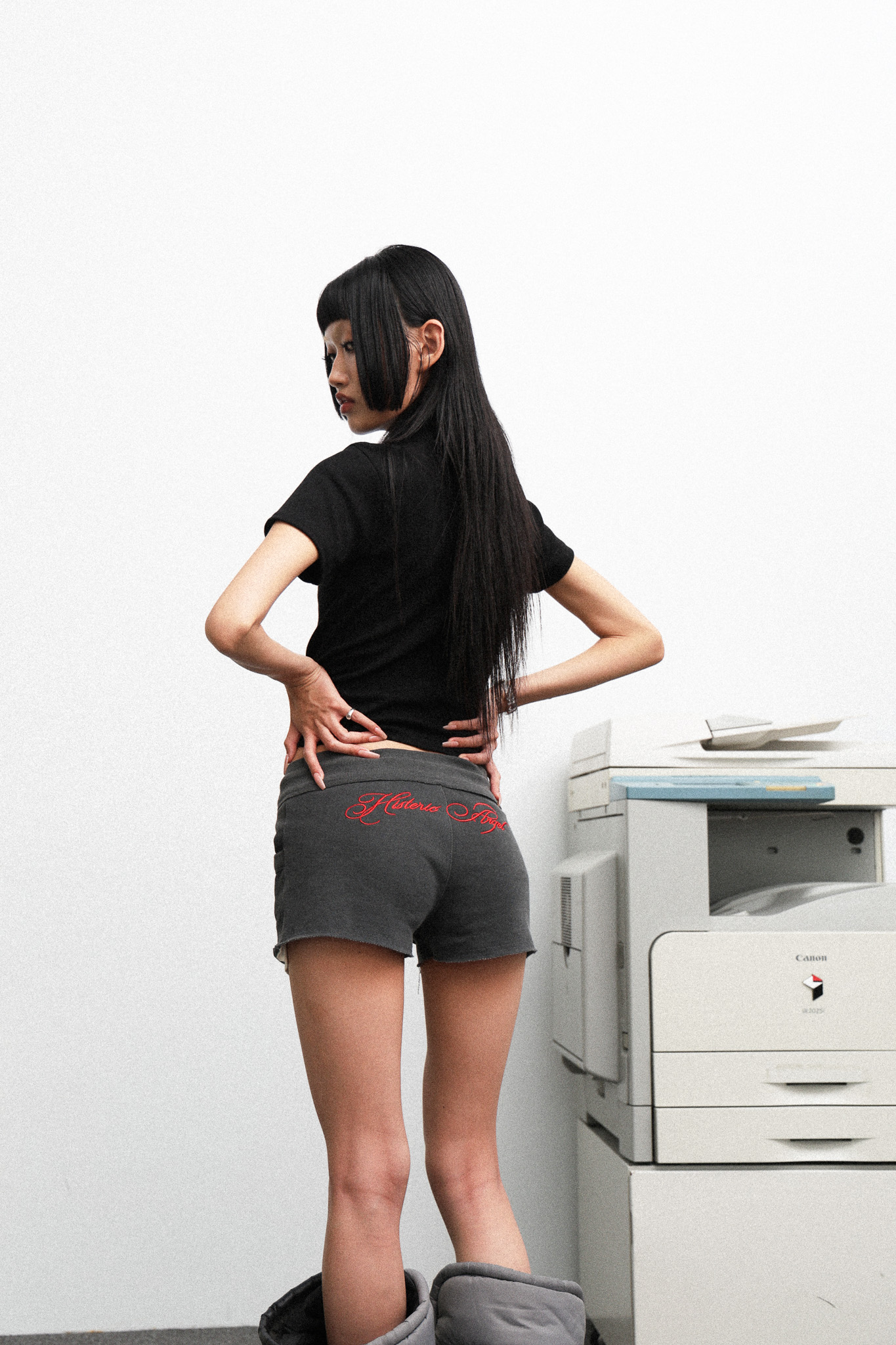 HISTERIC ANGEL short PANTS - GRAY