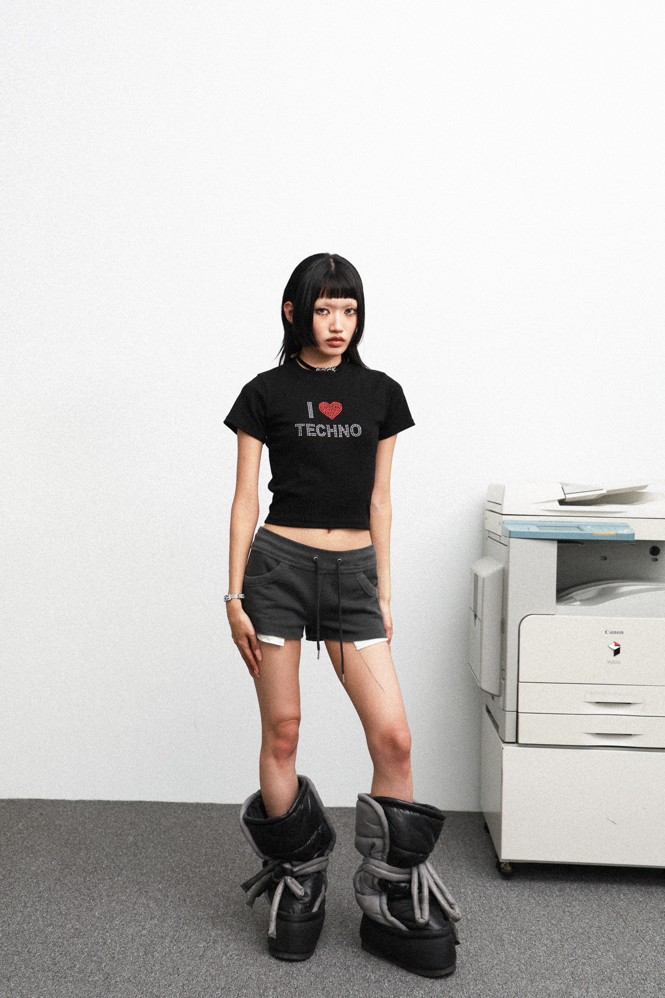 HISTERIC ANGEL short PANTS - GRAY