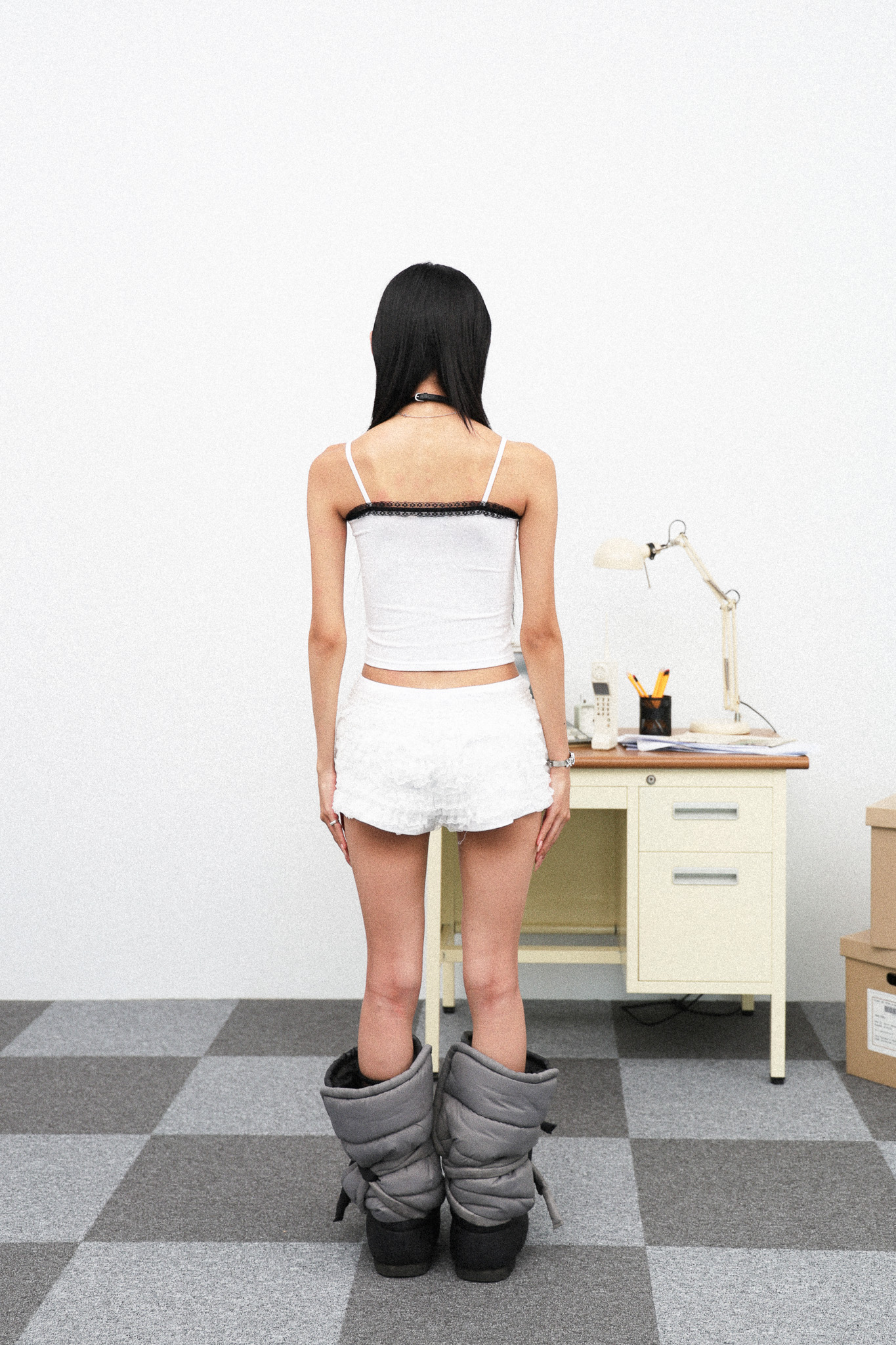 LILY CHOUCHOU short pants-white
