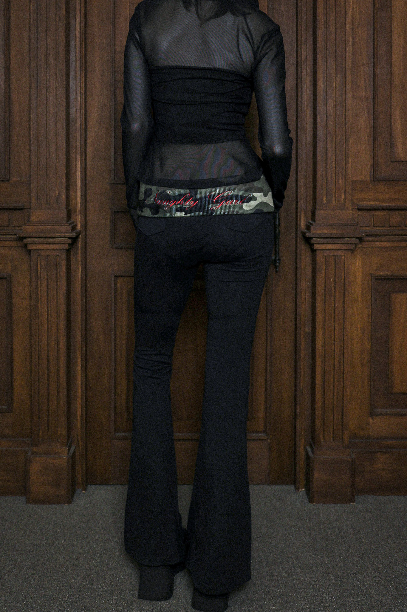 nauty gurl pants -camo re-orde