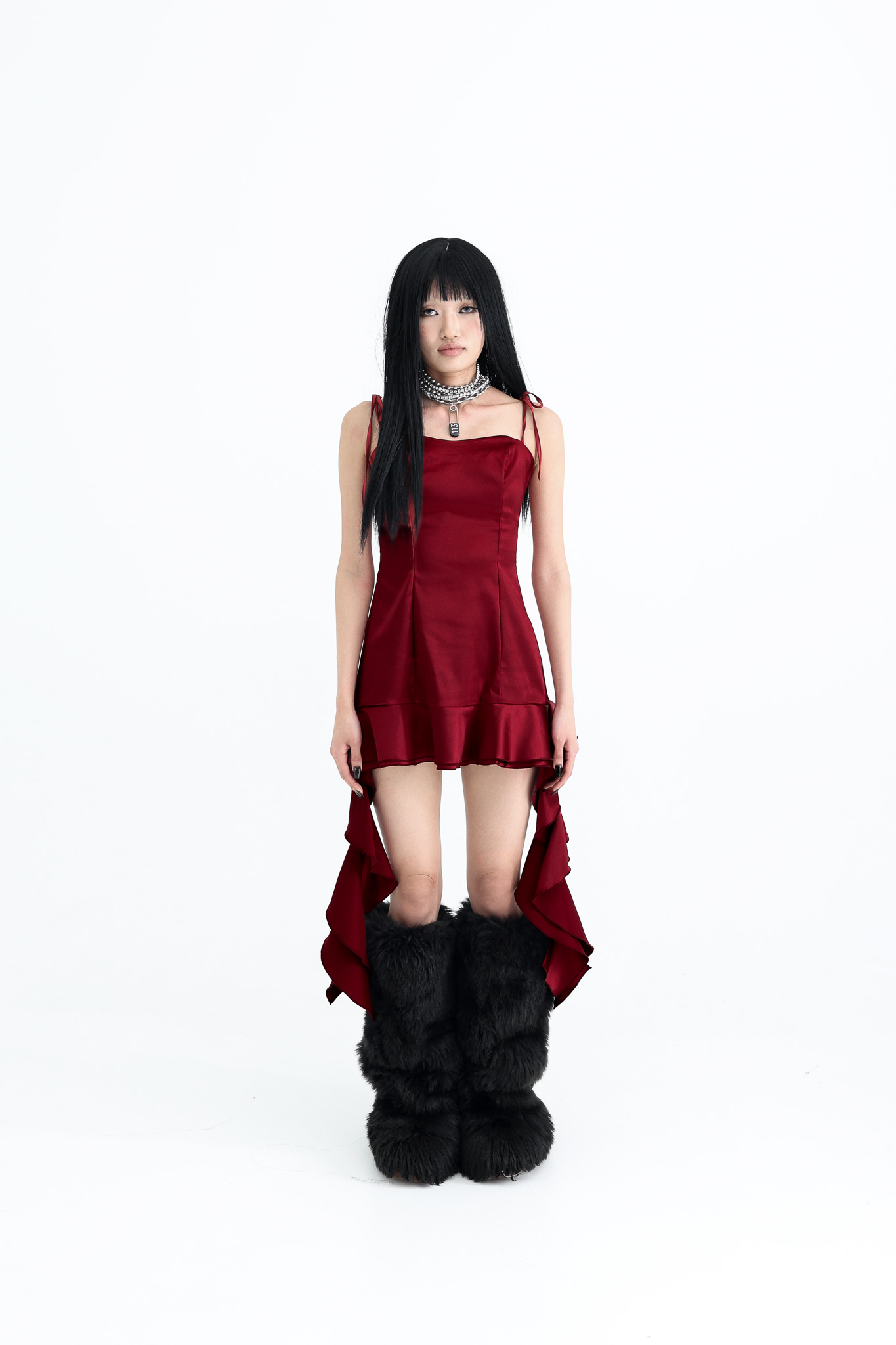 narcissism dress - red / only left 3