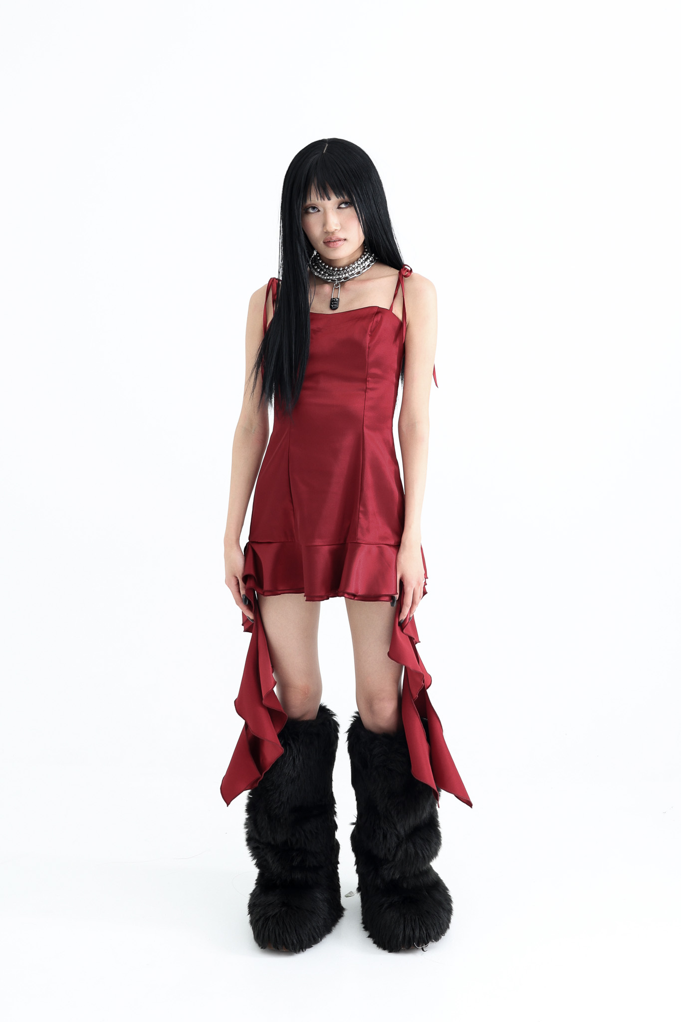 narcissism dress - red / only left 3