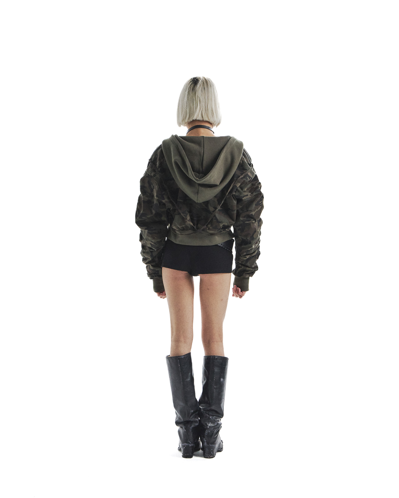 Bondage Bomber Jacket - camo