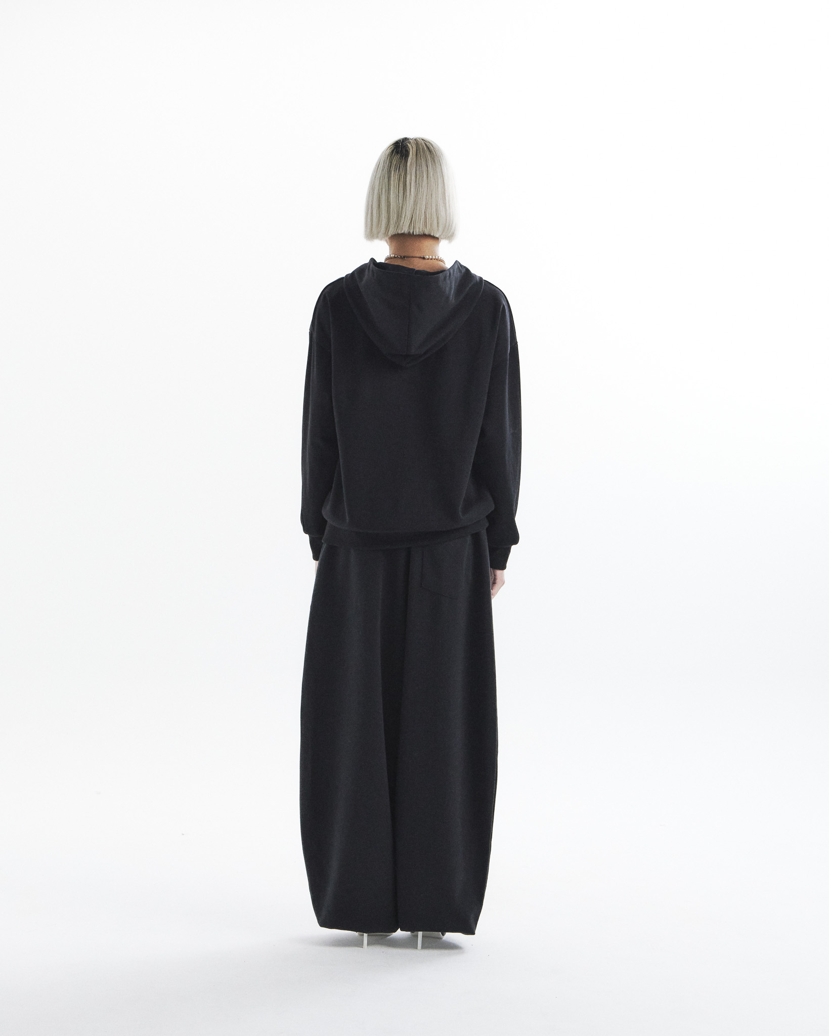 sxx symbol hooded zip-up