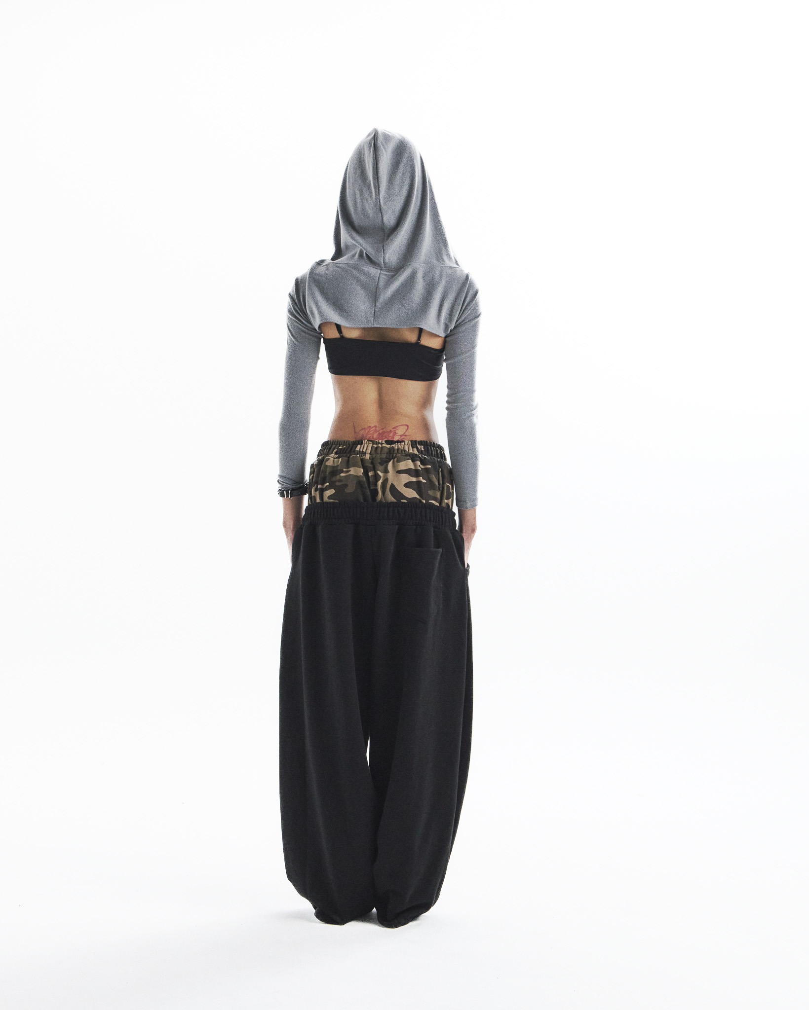 sheena camo layered pants