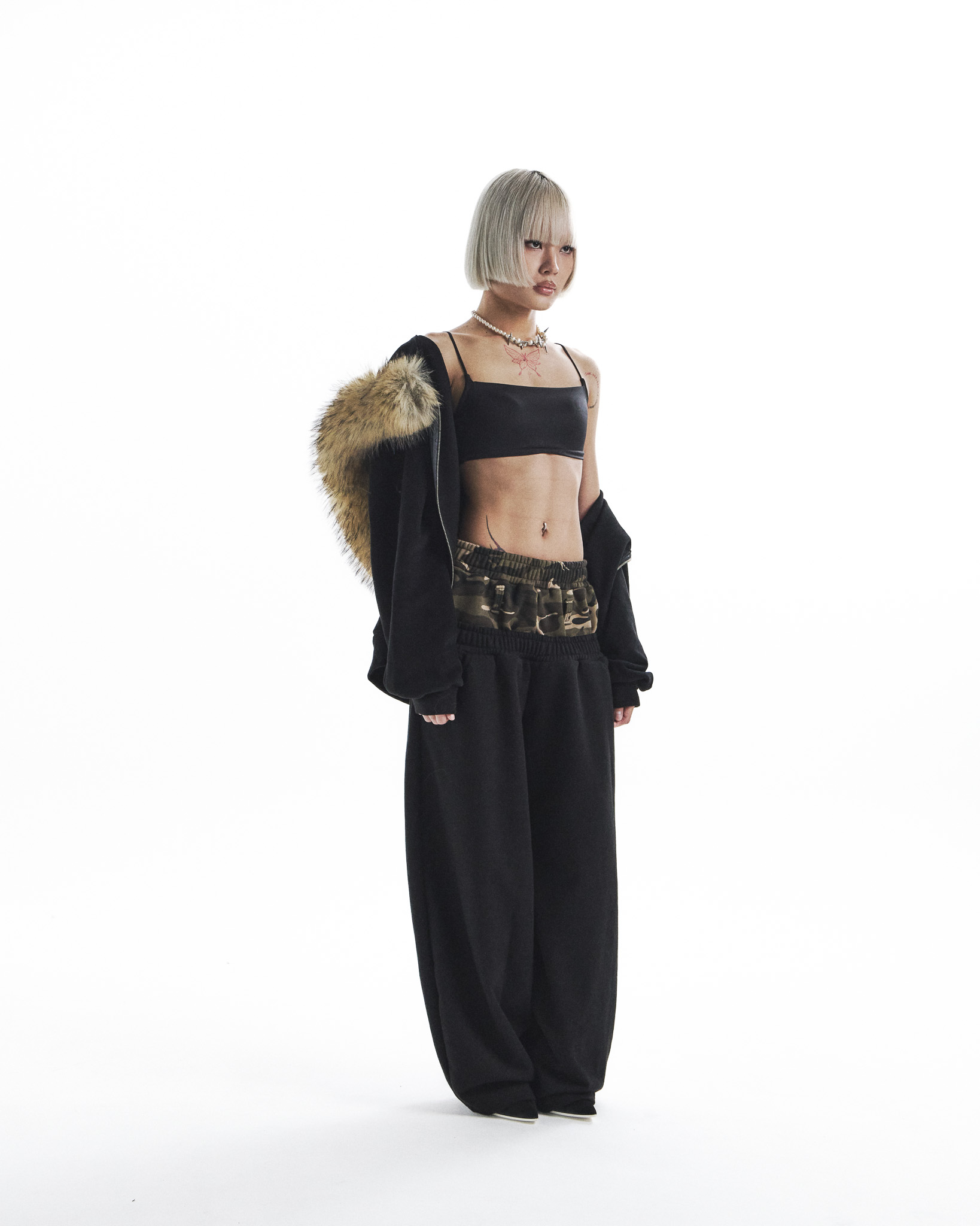 sheena camo layered pants