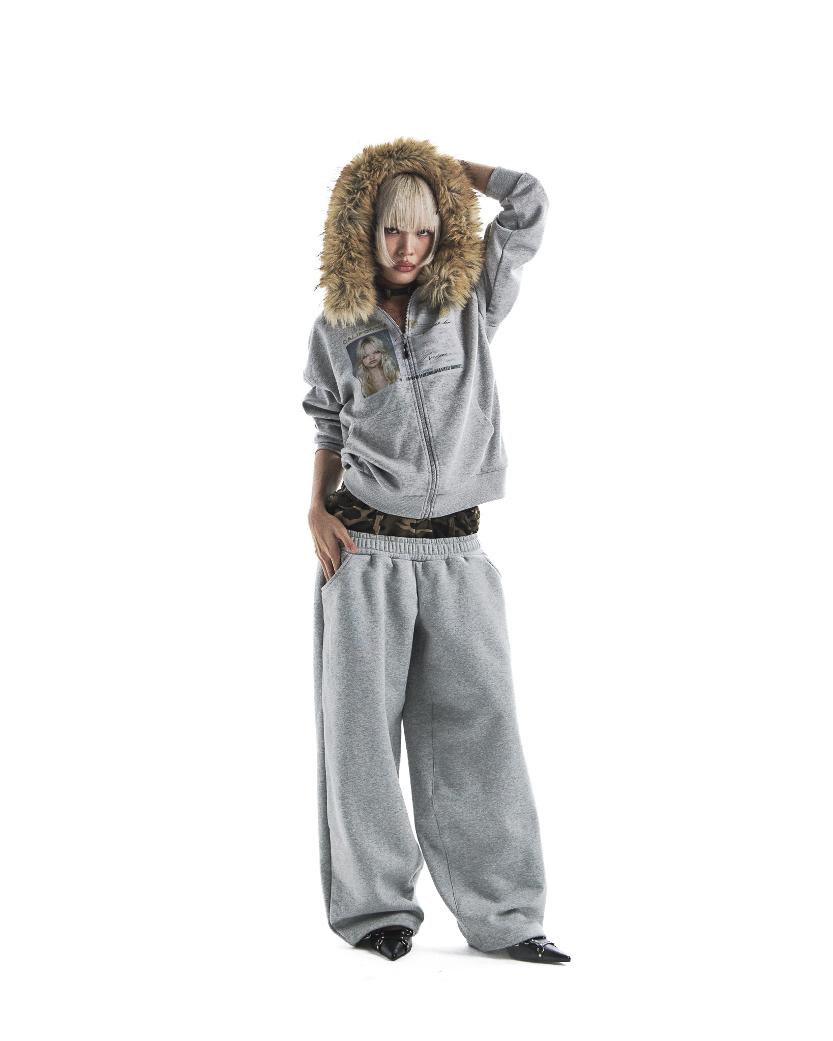 sheena camo layered pants